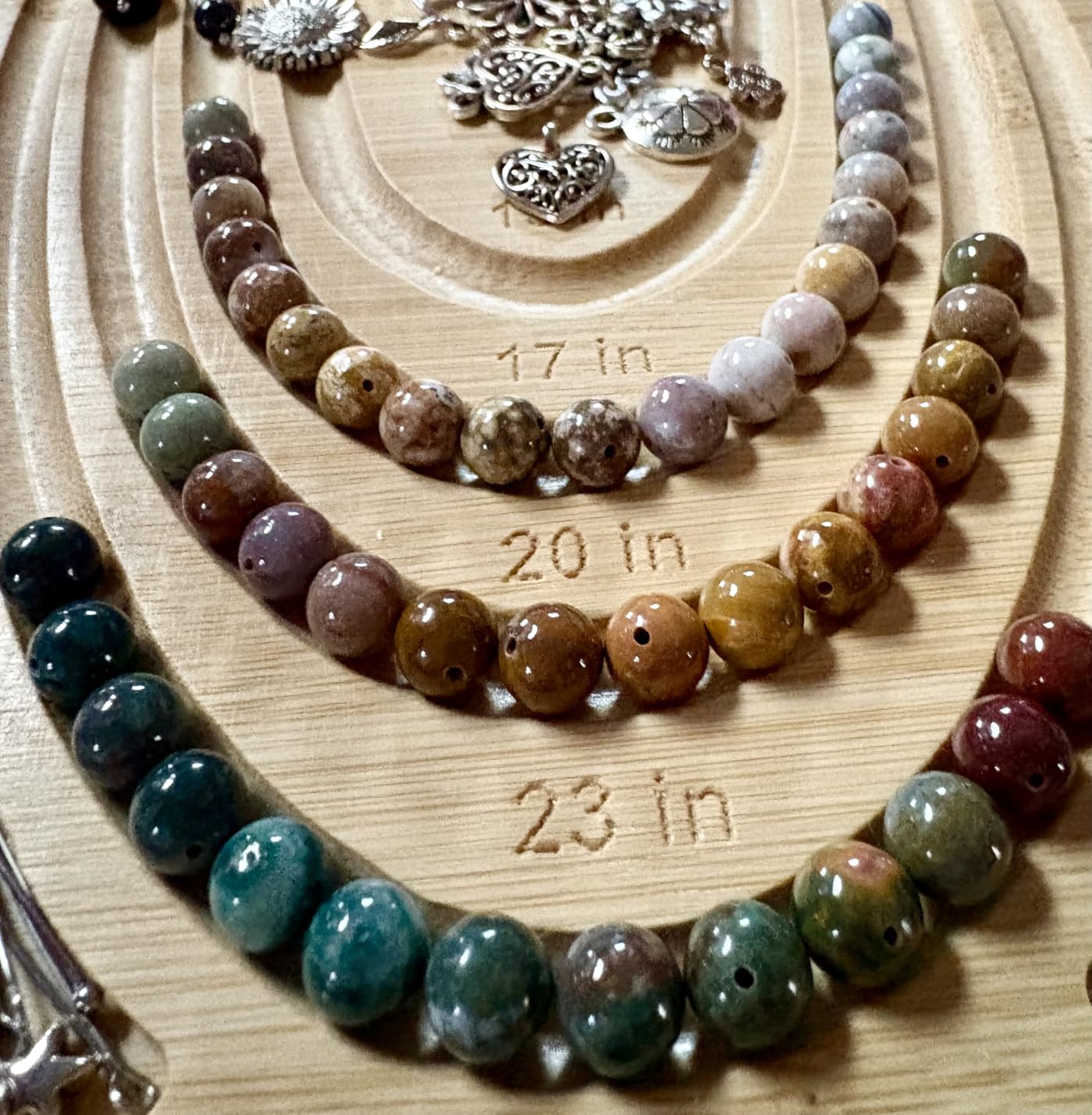 60PCS 6mm Natural Indian Agate Gemstone Round Loose Beads for Jewelry Making DIY 1 Strand 15