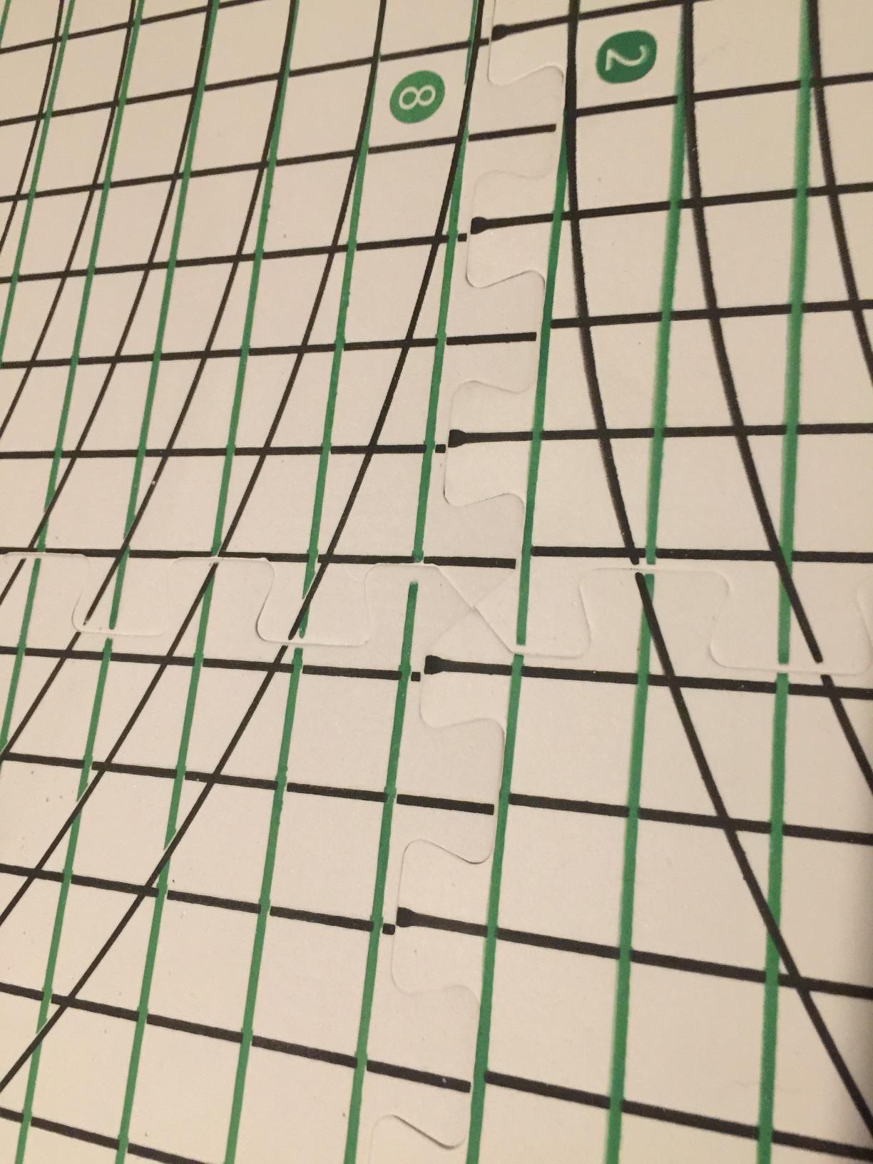 Blocking Mats for Wet and Steam Blocking with Grids and Radial Circles for Curved Projects - 1 cm Thickness - Set of 9 Marked with Numbers Includes 50 T Pins and Storage Bag customer photo 2