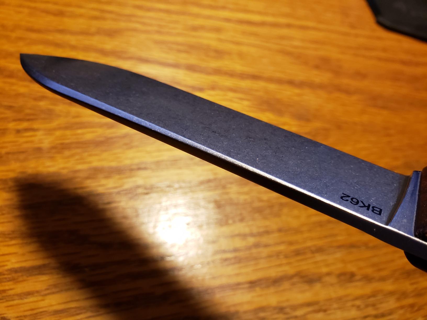 KA-BAR Becker Kephart Fixed 5.1 in Blade Walnut Handle, Brown BK62 Overall Length: 9.688