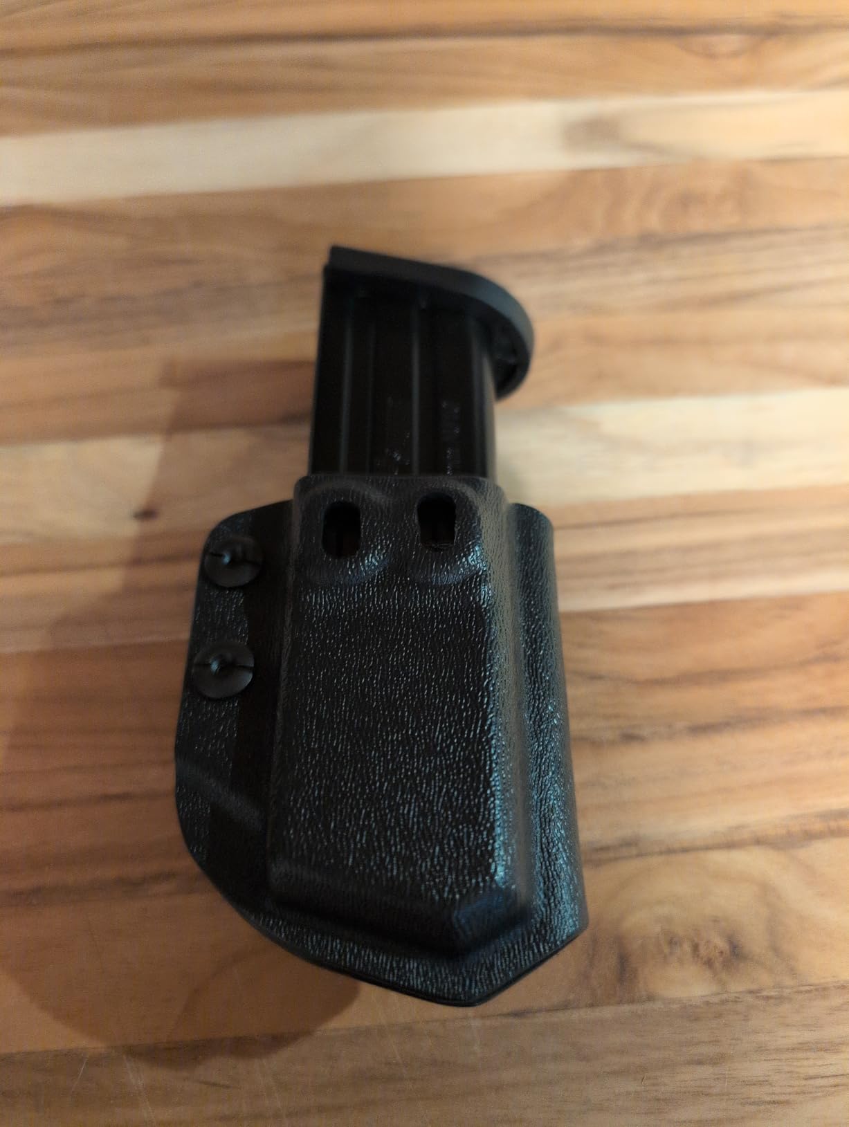 Amberide Universal IWB/OWB Kydex Mag Carrier for 9mm / .40 & .45 ACP Magazines, Single and Double Stack, Adjustable Retention, Ambidextrous, Fits 1.5