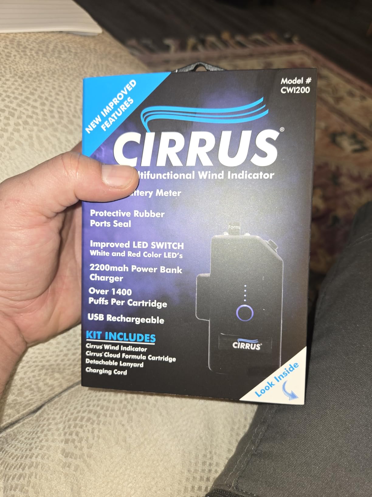 Cirrus Wind Indicator - HVAC Airflow and Draft Detector, Power Bank-Safe and Portable - Trusted Smoke Pencil Alternative of HVAC Technicians customer photo 1