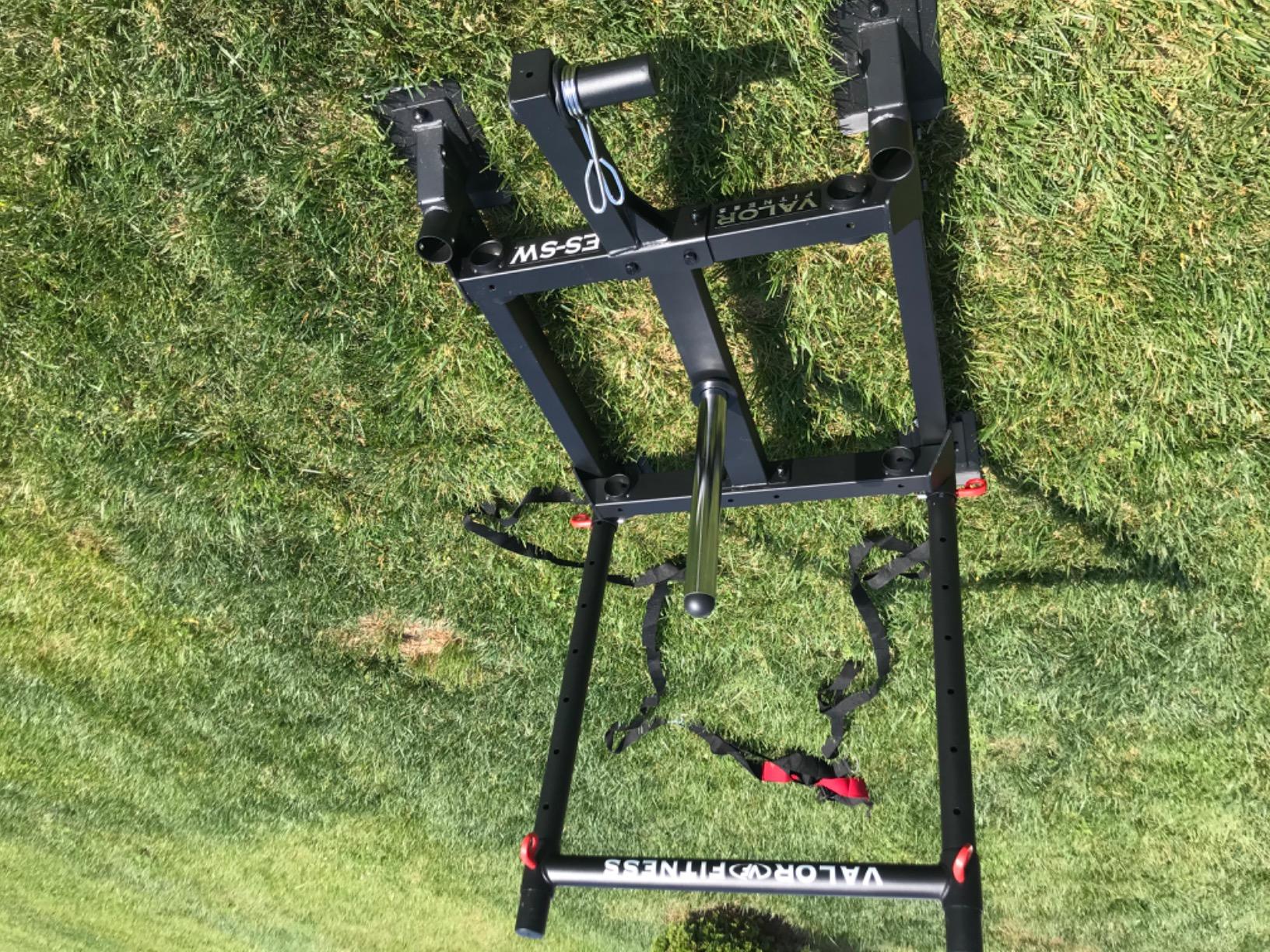 Valor Fitness Weighted Wheelbarrow Sled with Harness - Push, Pull, or Drag - Power Training Sled for Strength and Conditioning - 300 lb Capacity - Olympic Plate Storage - Home Gym Equipment customer photo 2