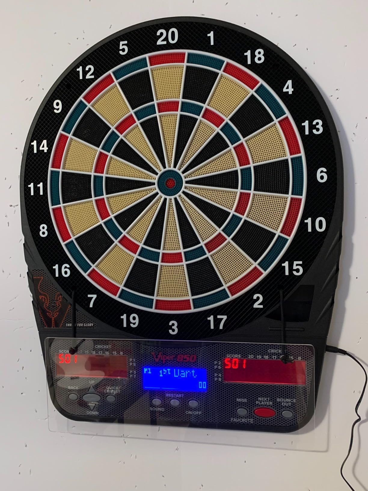 Viper 850 Electronic Soft Tip Dartboard, 15.5 in Regulation Target, 50 Games customer photo 1