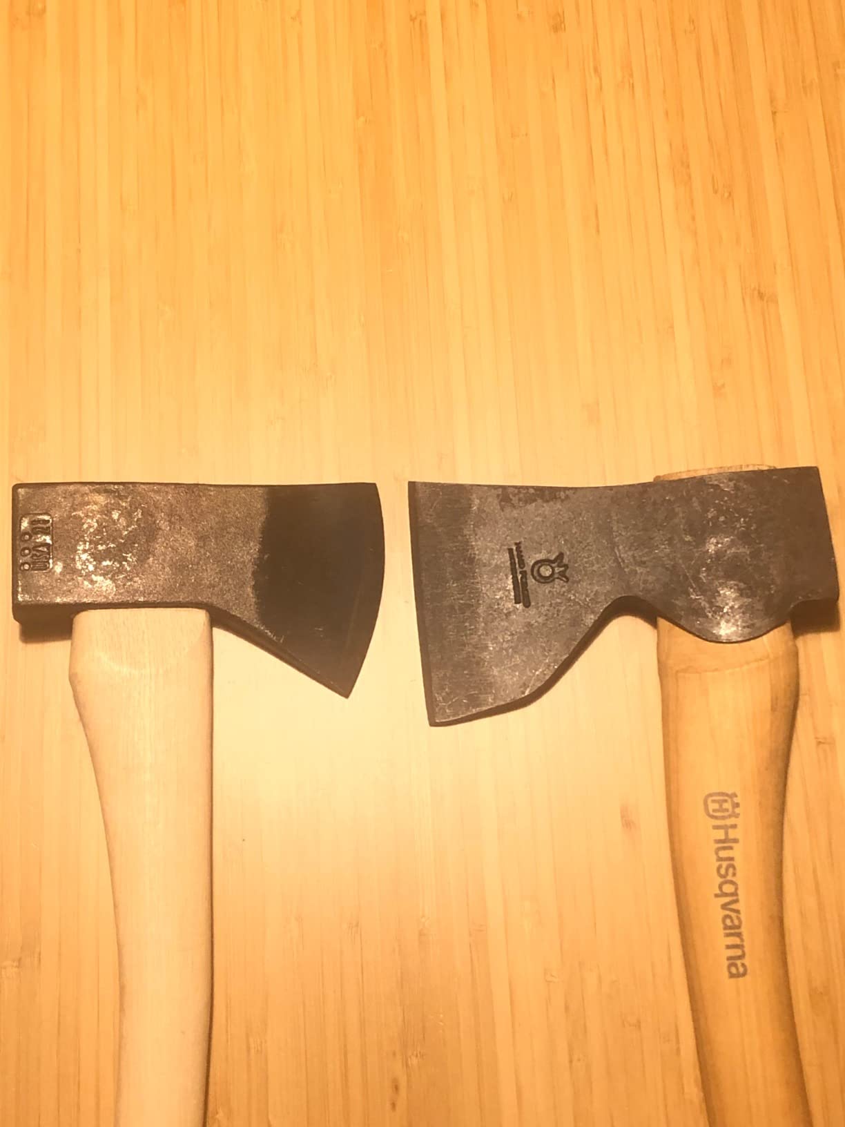 Husqvarna 596271201 20 in. Wooden Curved Carpenter Axe, Orange/Gray customer photo 2