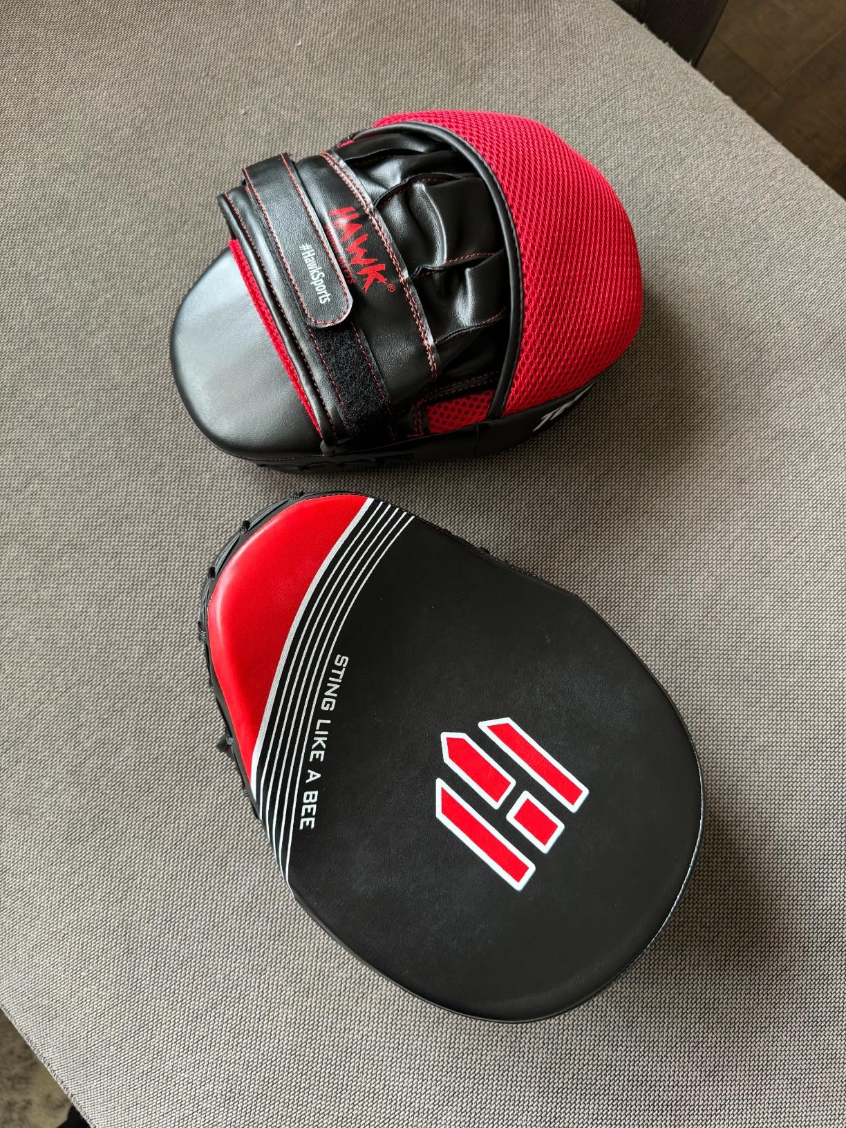Hawk Sports Punching Mitts for Men, Women & Kids, Leather Focus Mitts for Martial Arts & Boxing Training, Curved Punch Mitts for Karate, Kickboxing, Krav MAGA, Muay Thai & Taekwondo customer photo 1