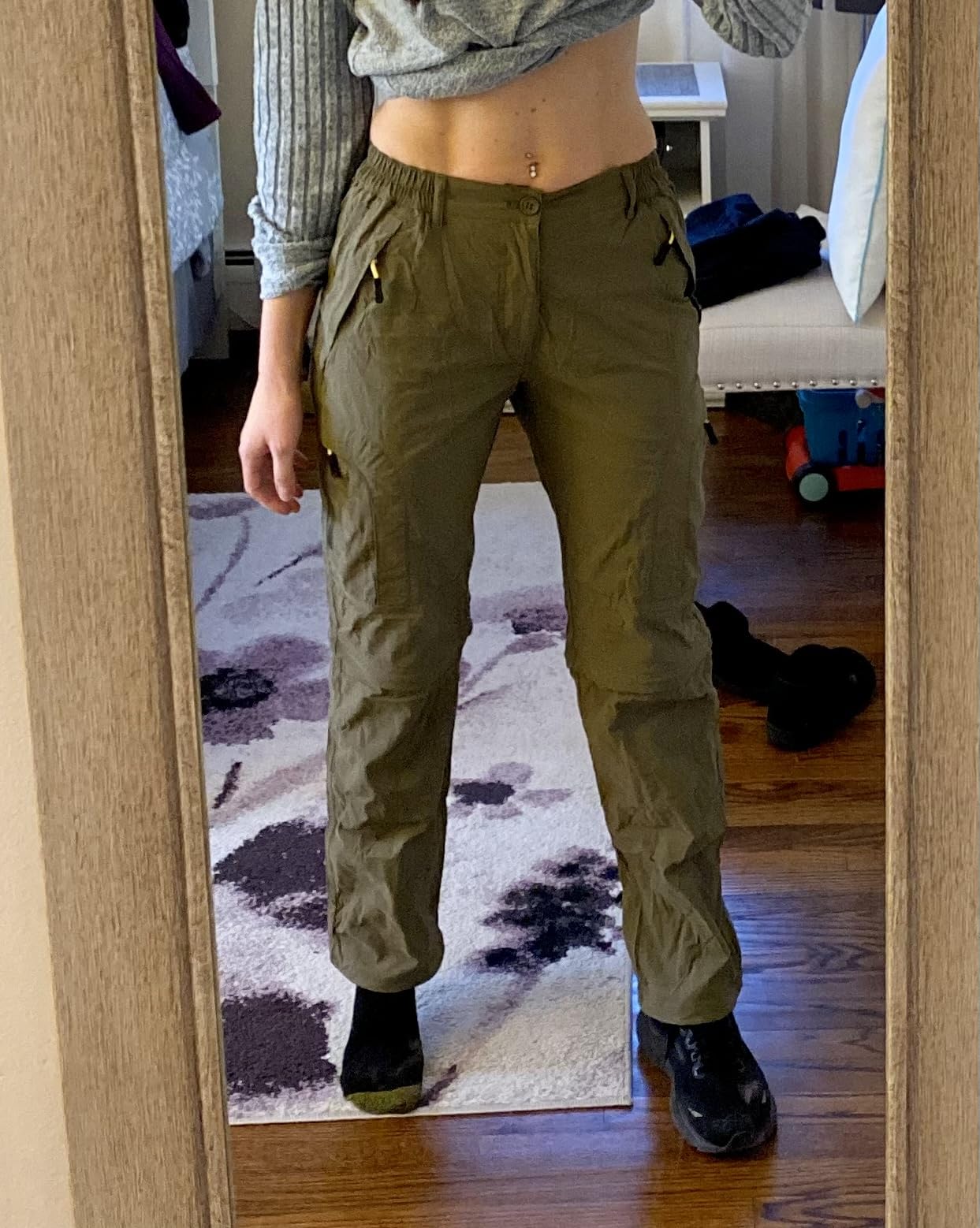 Women's Hiking Pants Convertible Quick Dry Stretch Lightweight Zip-Off Outdoor Fishing Travel Safari Pants customer photo 2