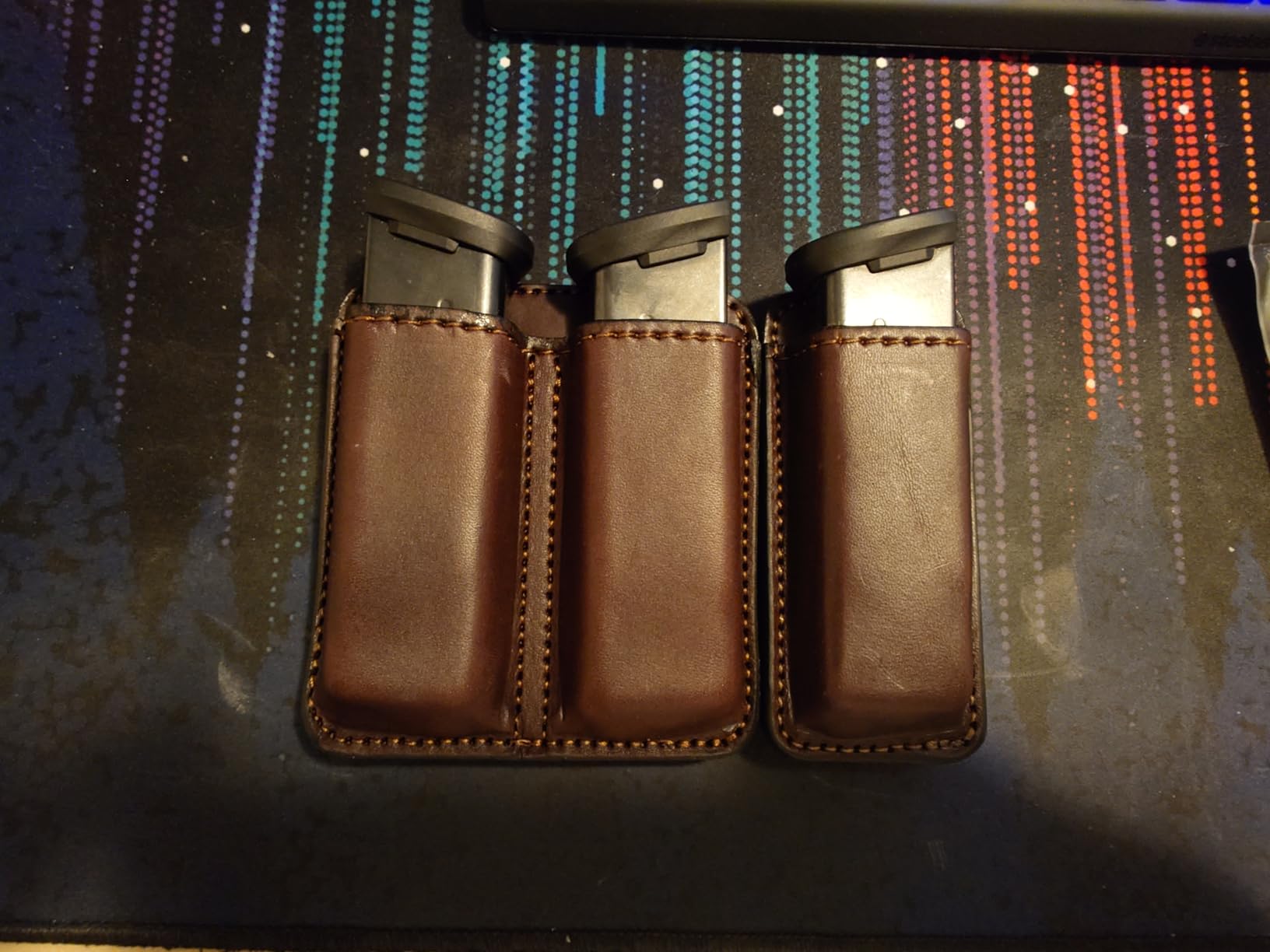 Relentless Tactical Leather Double Magazine Holder | Made in USA | Sizes to fit virtually Any 9mm, .40 or .45 Caliber Pistol Mag | Single or Double Stack | IWB or OWB Mag Pouch customer photo 1