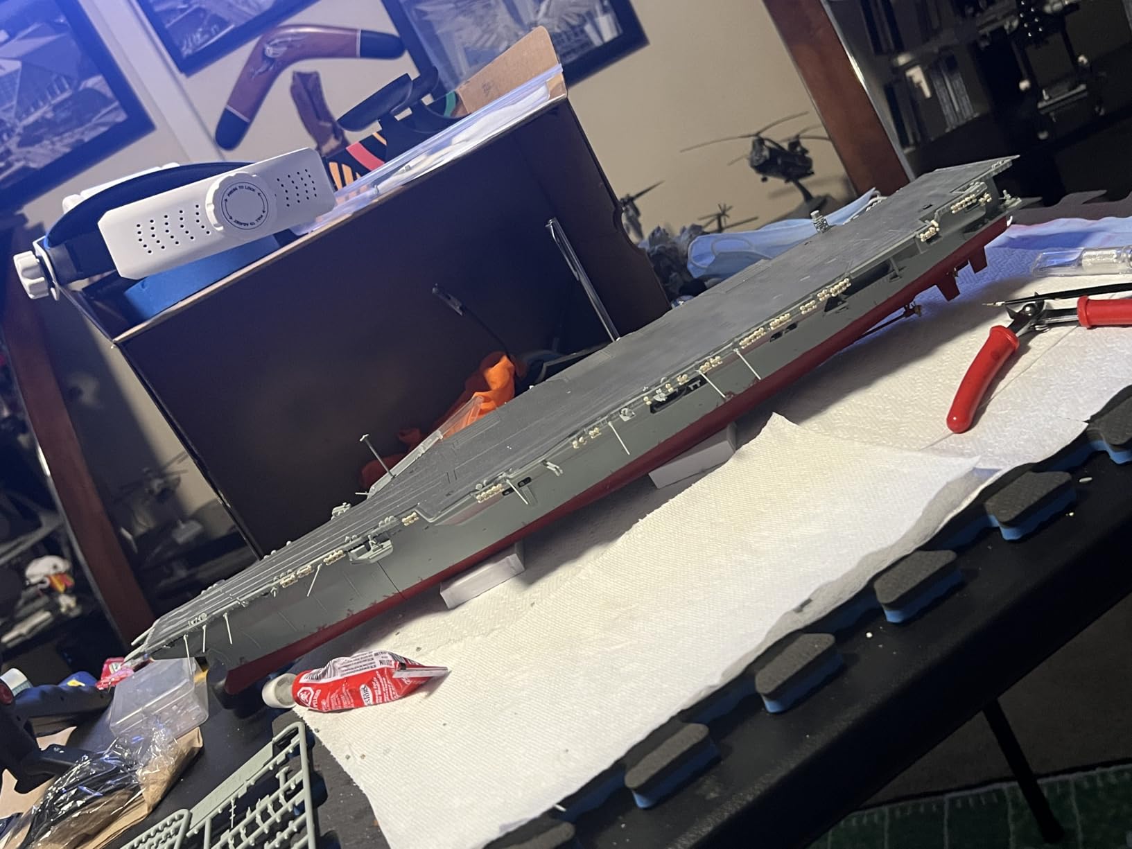Academy USS Enterprise CVN-65 Aircraft Carrier Plastic Model Kits 1/600 Scale customer photo 2