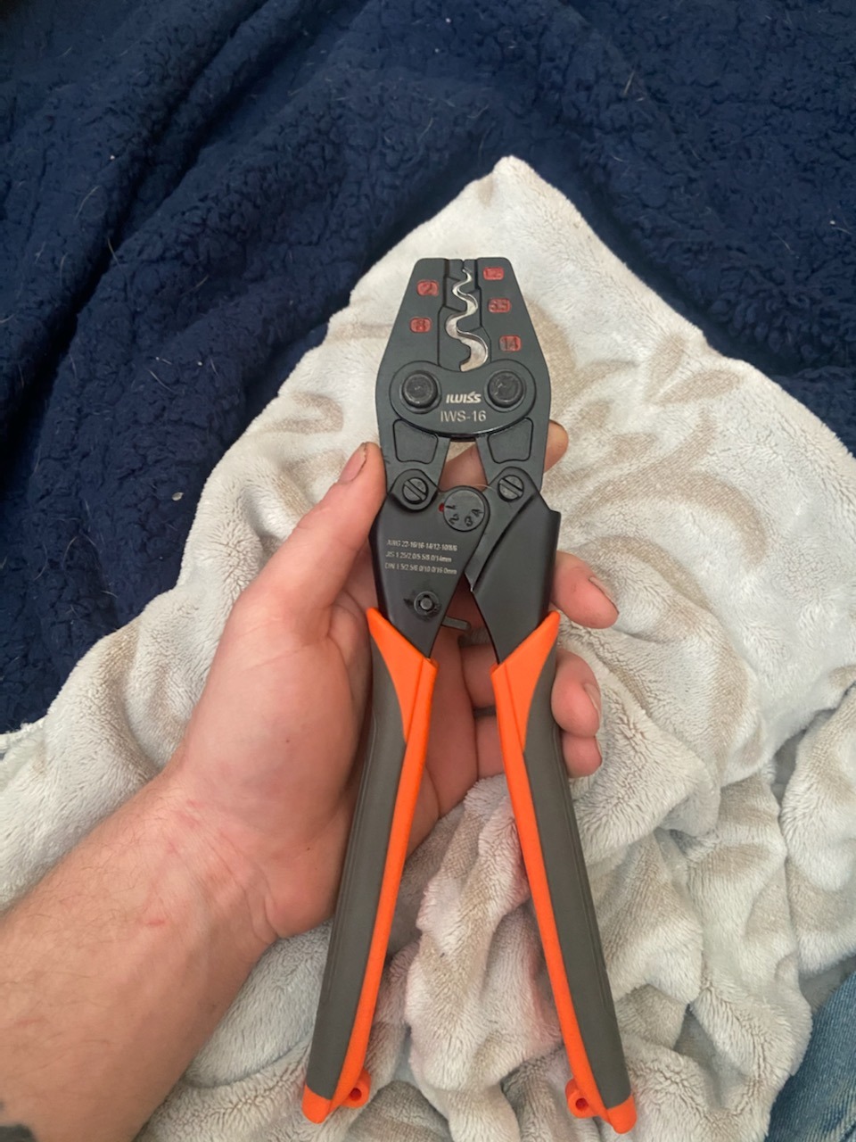 iCrimp Non Insulated Terminal Crimper, AWG 22-6 Ratchet Wire Crimper Tool for Battery Cable Terminal customer photo 1
