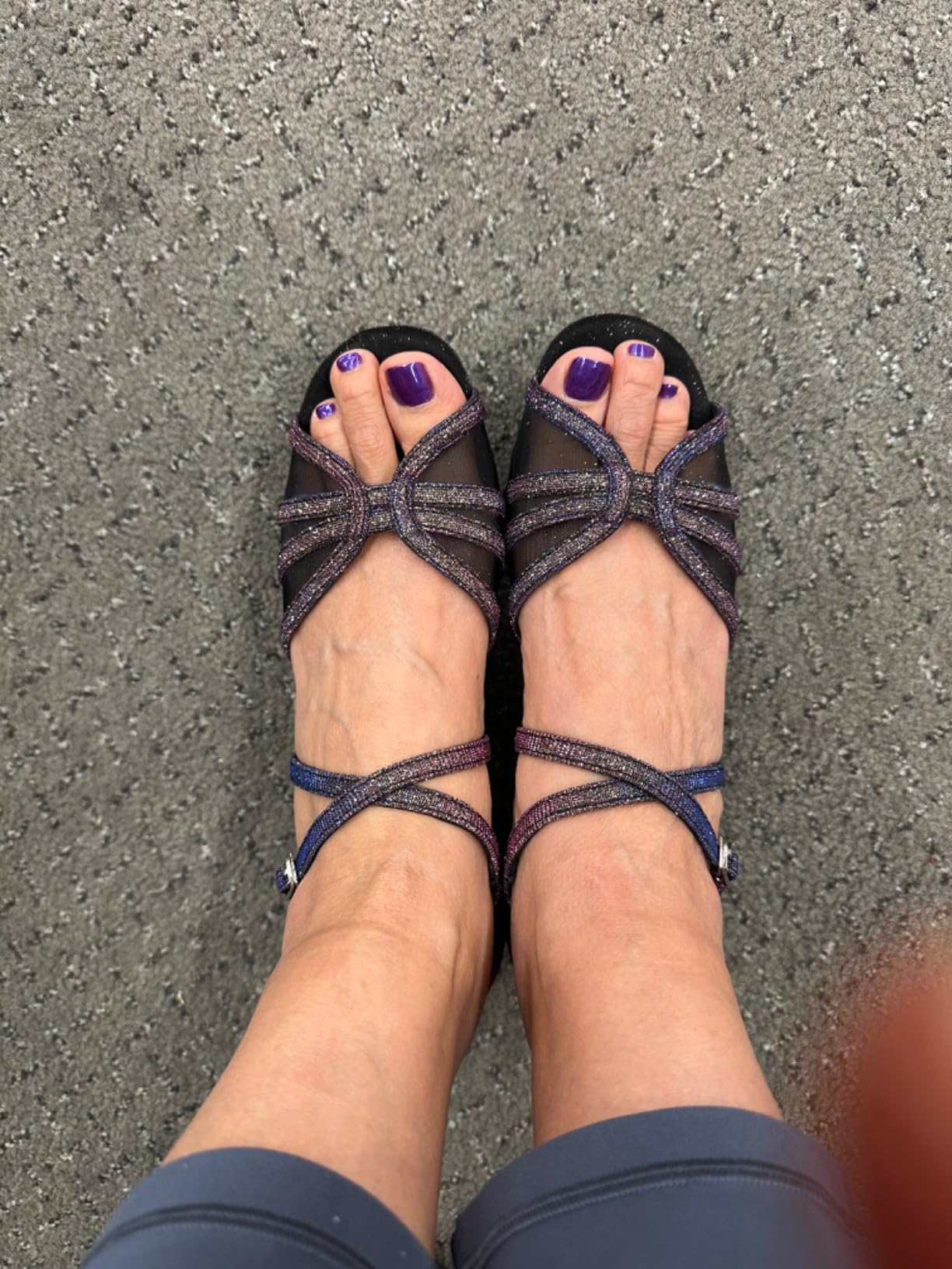 Low Heel Ballroom Dance Shoes Women Latin Salsa Practice Dancing Shoes 1.5 Inch Heel ZB14 customer photo 1