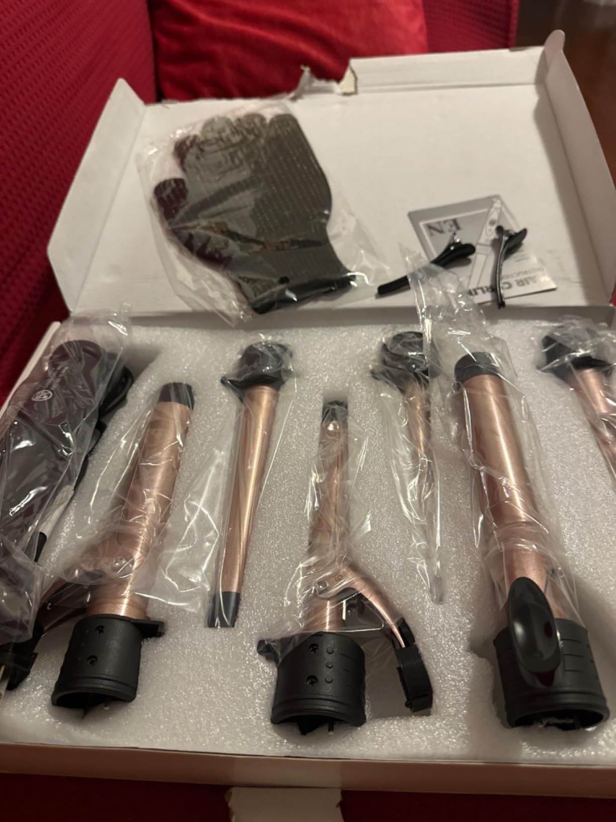 6-in-1 Curling Iron, Professional Instant Heat Up Hair Curling Wand Set with 6 Interchangeable Ceramic Barrels (0.35 to 1.25 inch) and 2 Temperature Adjustments customer photo 2
