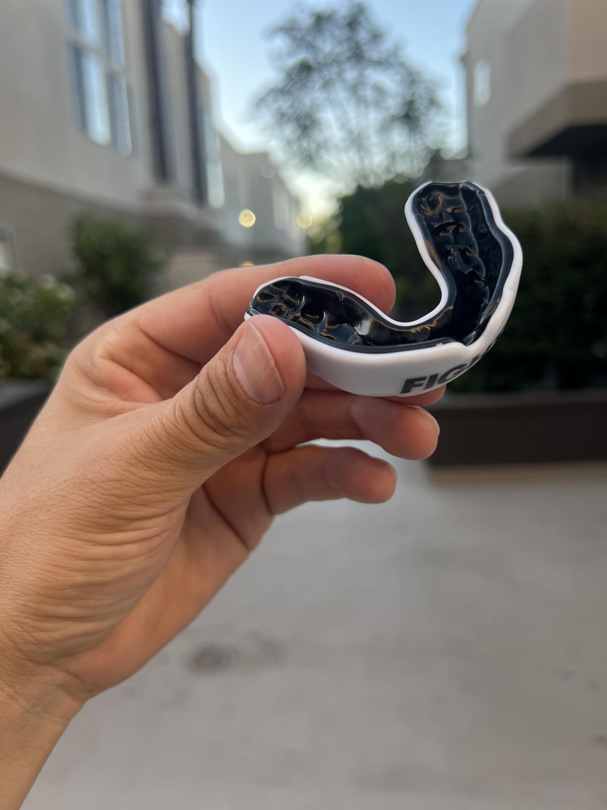 FIGHTR Premium Mouth Guard - for Excellent Breathing & Easy to fit | Sports Mouth Guard for Boxing, MMA, Football, Lacrosse, Hockey and Other Sports | incl. hygienic Box customer photo 2