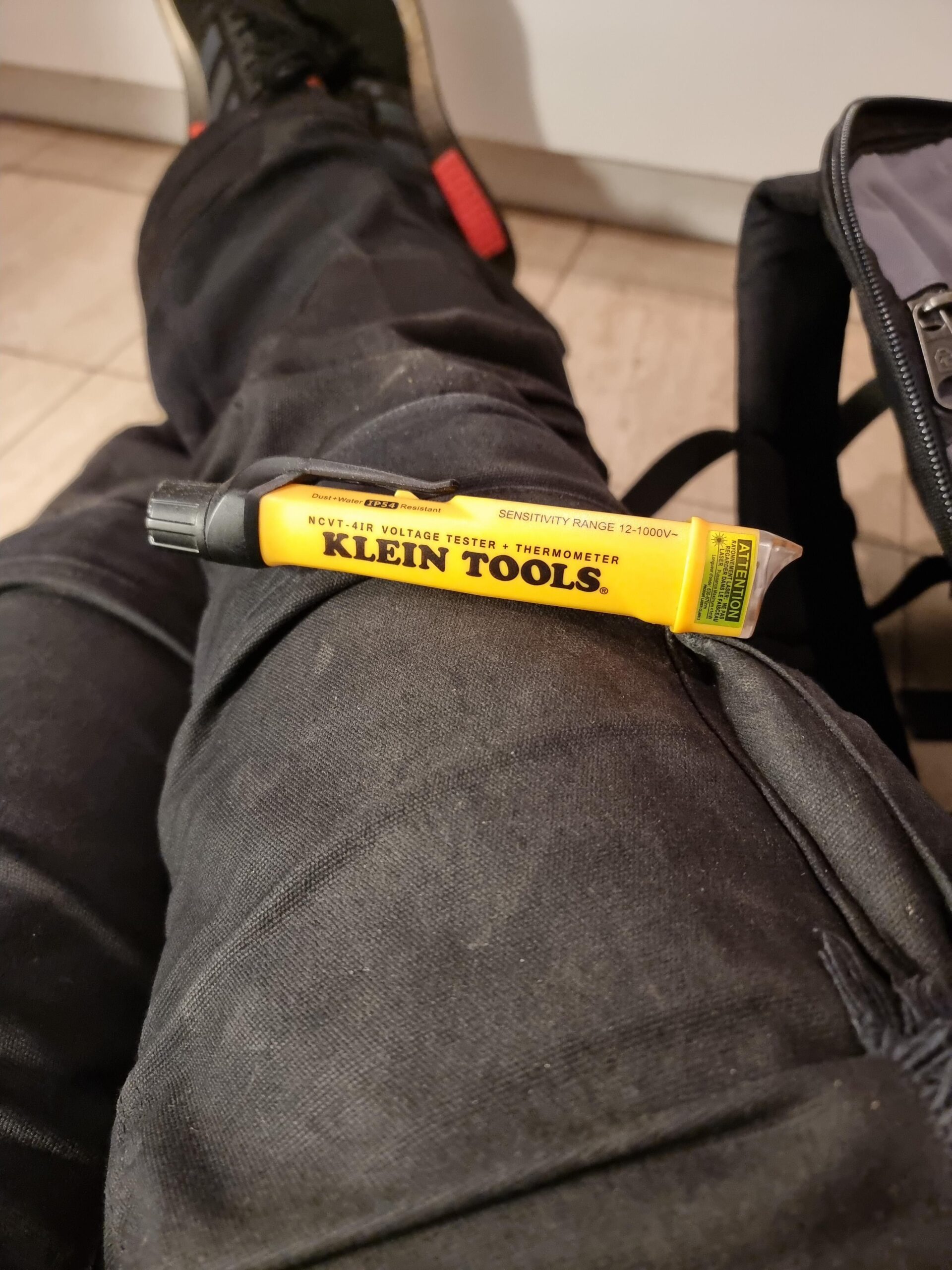 Klein Tools NCVT-6 Non-Contact Volt Tester, 12 - 1000V AC Pen with Integrated Laser Distance Measure, LED and Audible Alarms, Pocket Clip customer photo 1