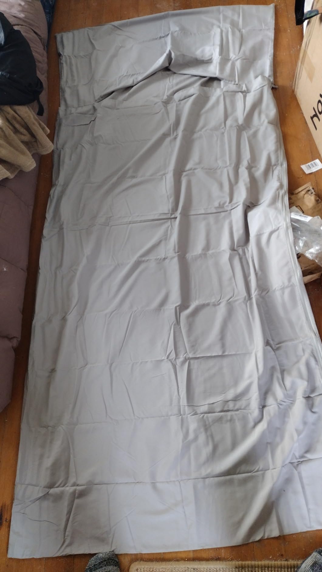 The Friendly Swede Sleeping Bag Liner - Ultralight Polyester or Cold Weather Microfiber Adult Sleep Sack- Camping Sheets - Travel Sleeping Bag with Pocket-Size Stuff Sack customer photo 2