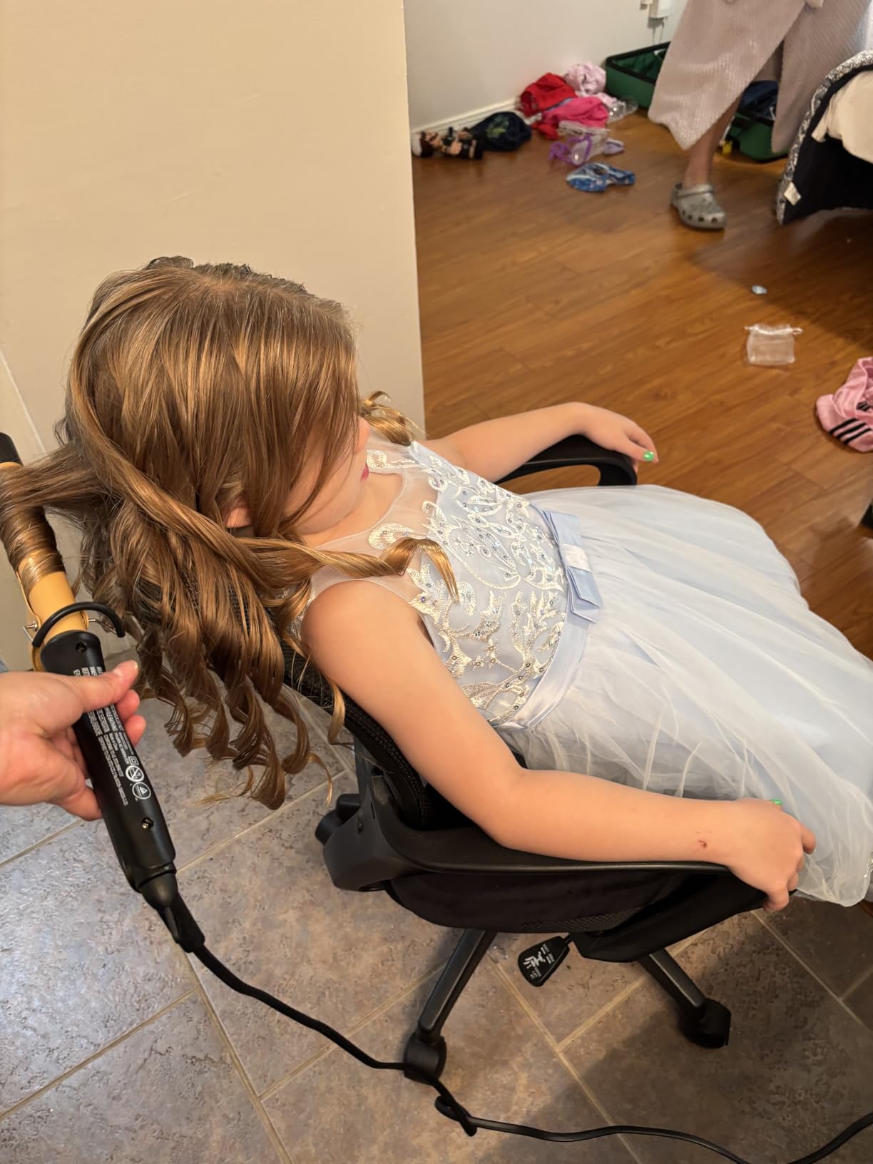 CHI Tourmaline Ceramic Curling Iron with Adjustable Temperature, 1″ Barrel customer photo 2