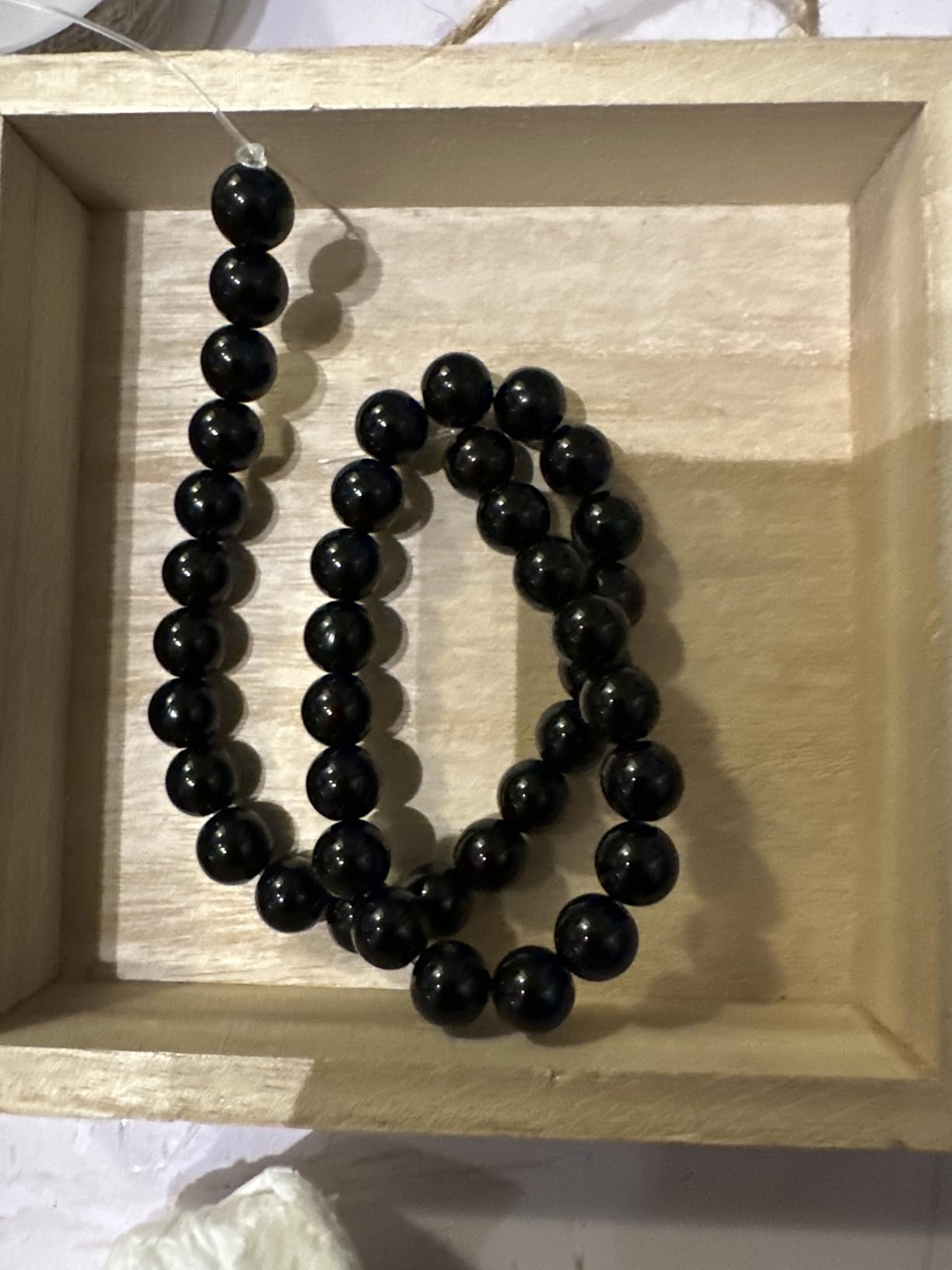 LPBeads 100PCS 8mm Natural Hematite Beads Gemstone Round Loose Beads for Jewelry Making with Crystal Stretch Cord customer photo 2