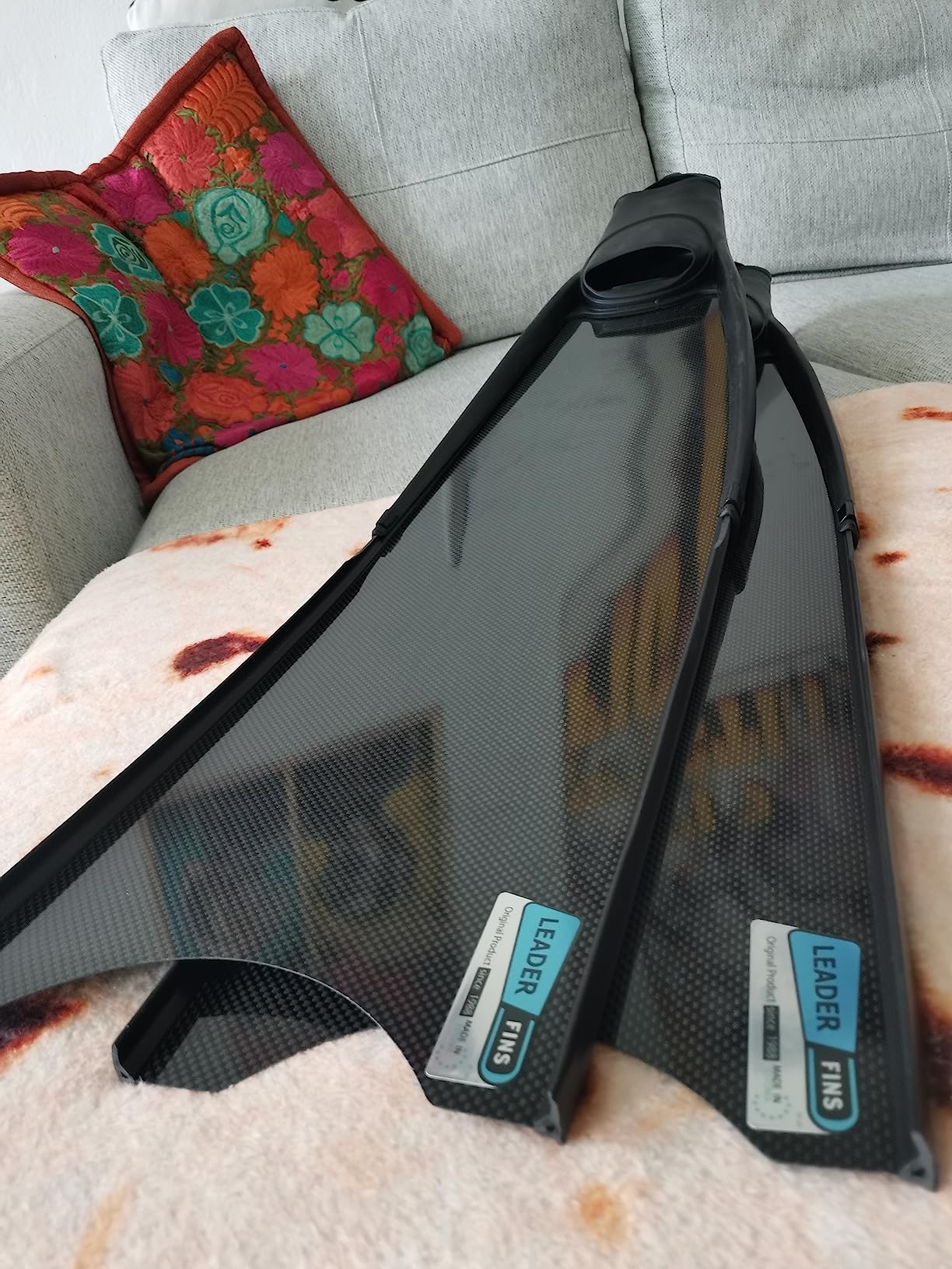 Pure Carbon Fiber Freediving and Spearfishing Fins (Leaderfins) customer photo 2