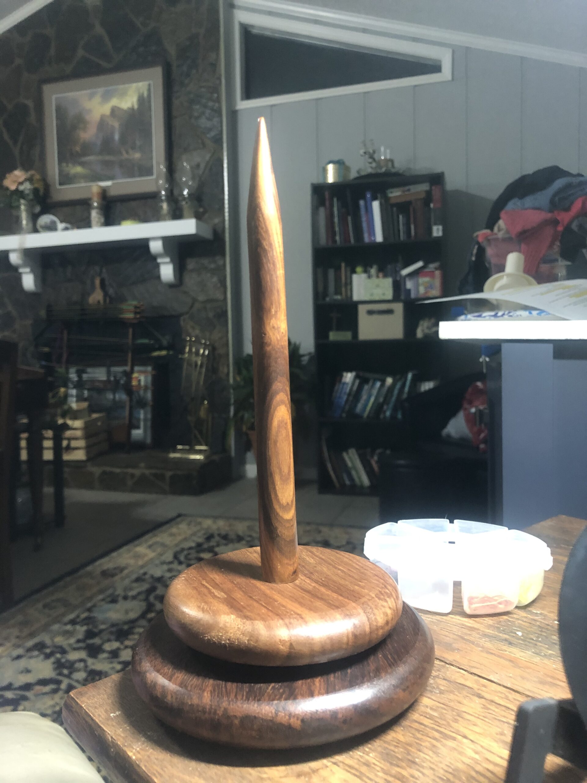 Knit Picks Spinning Wooden Yarn Spindle - Solid Acacia customer photo 2