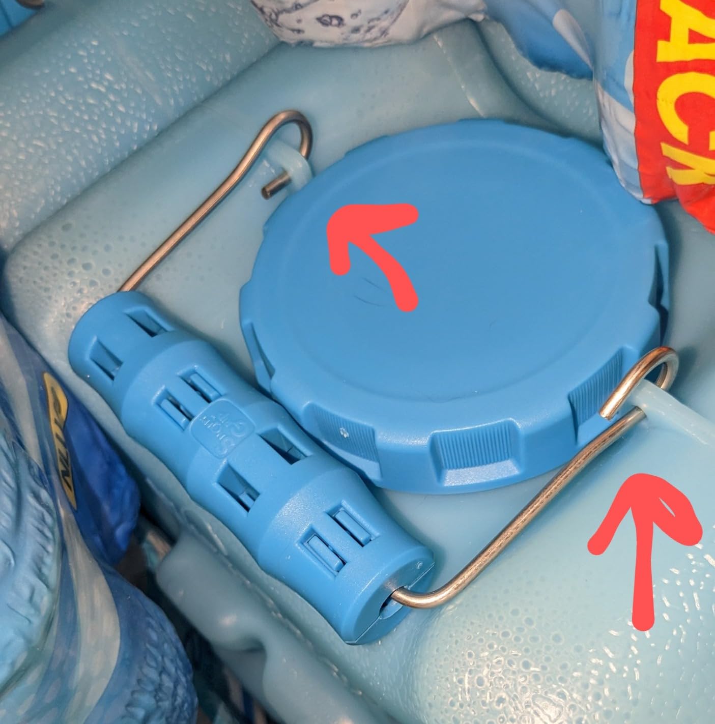 International WaterBrick Water Storage Containers for Emergency Water Storage | 4-Pack of Stackable 3.5 Gallon Water Container Bricks | Food-Grade HDPE Plastic | BPA-Free | STD Blue customer photo 2