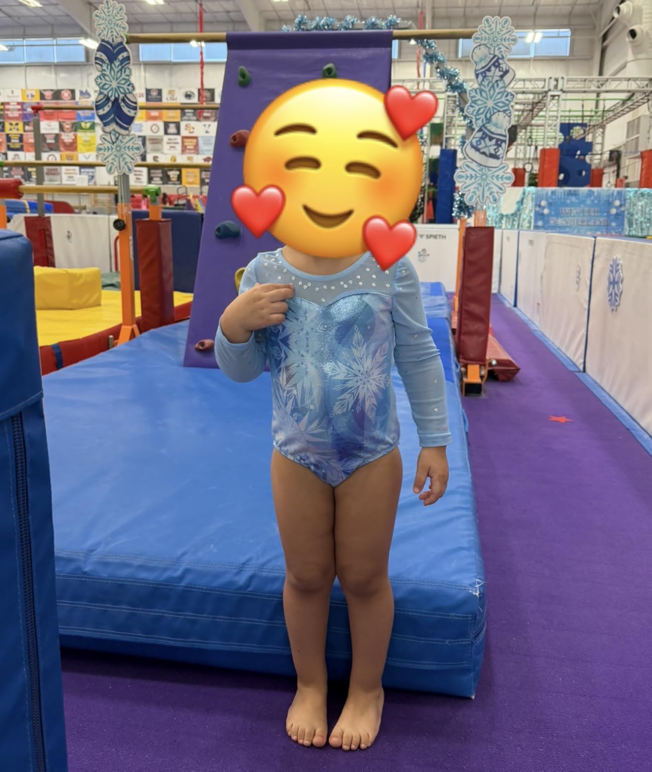 TFJH E Kids 3/4 Sleeve Girls' One Piece Sparkly Gymnastics Leotard Practice Outfits customer photo 2
