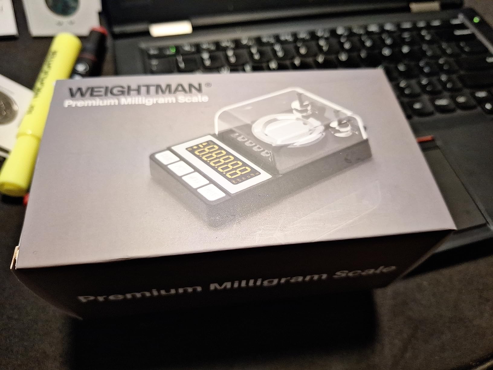 WEIGHTMAN Milligram Scale 50g / 0.001g, Reloading Scale with 2X 20g Calibration Weight, High Precision Jewelry Scale with Large LCD Display, MG Scale for Gold Medicine Powder, Battery Included customer photo 1