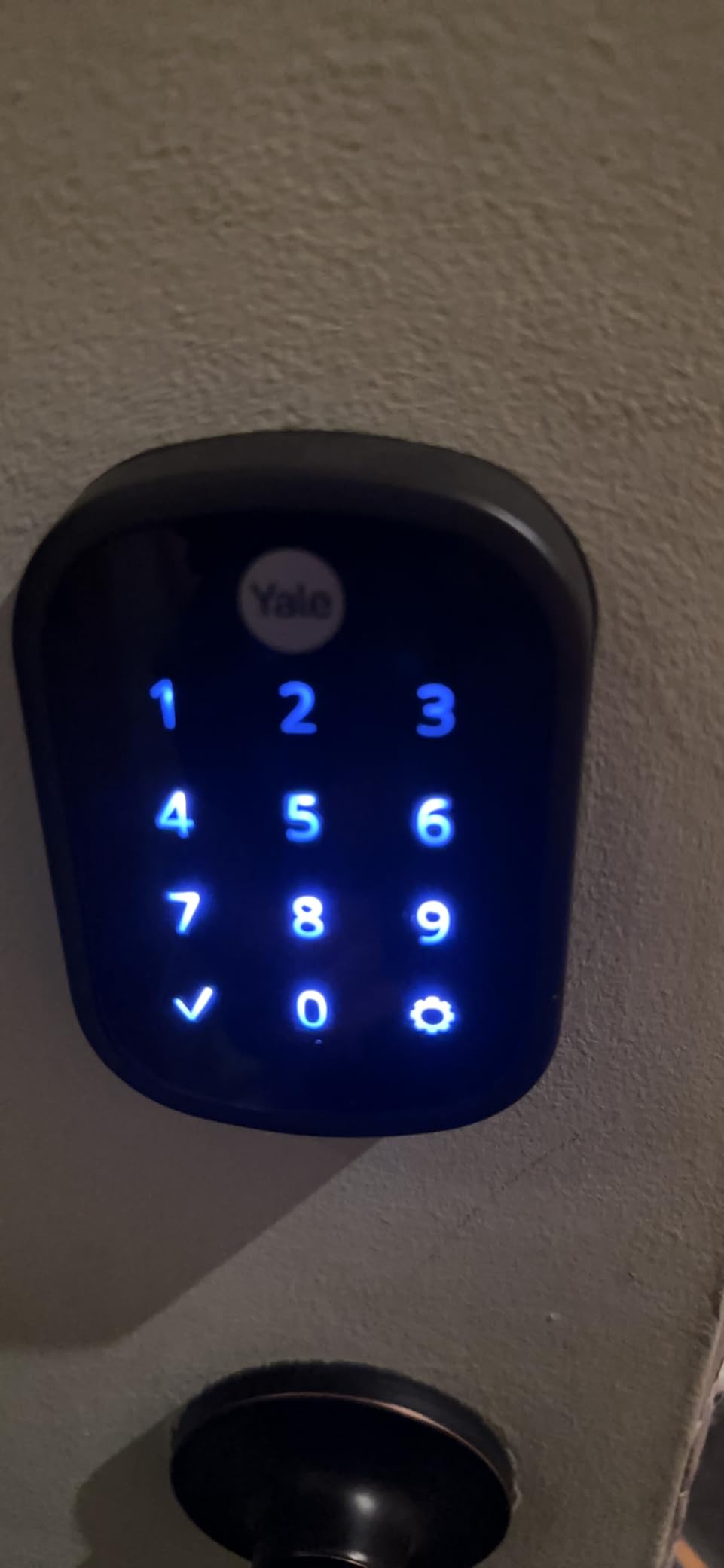 Yale Assure Deadbolt Lock, Black Suede Keyless Non-Connected Entry Door Lock with Digital Keypad Touchscreen for Code Entry, YRD256-NR-BSP customer photo 2