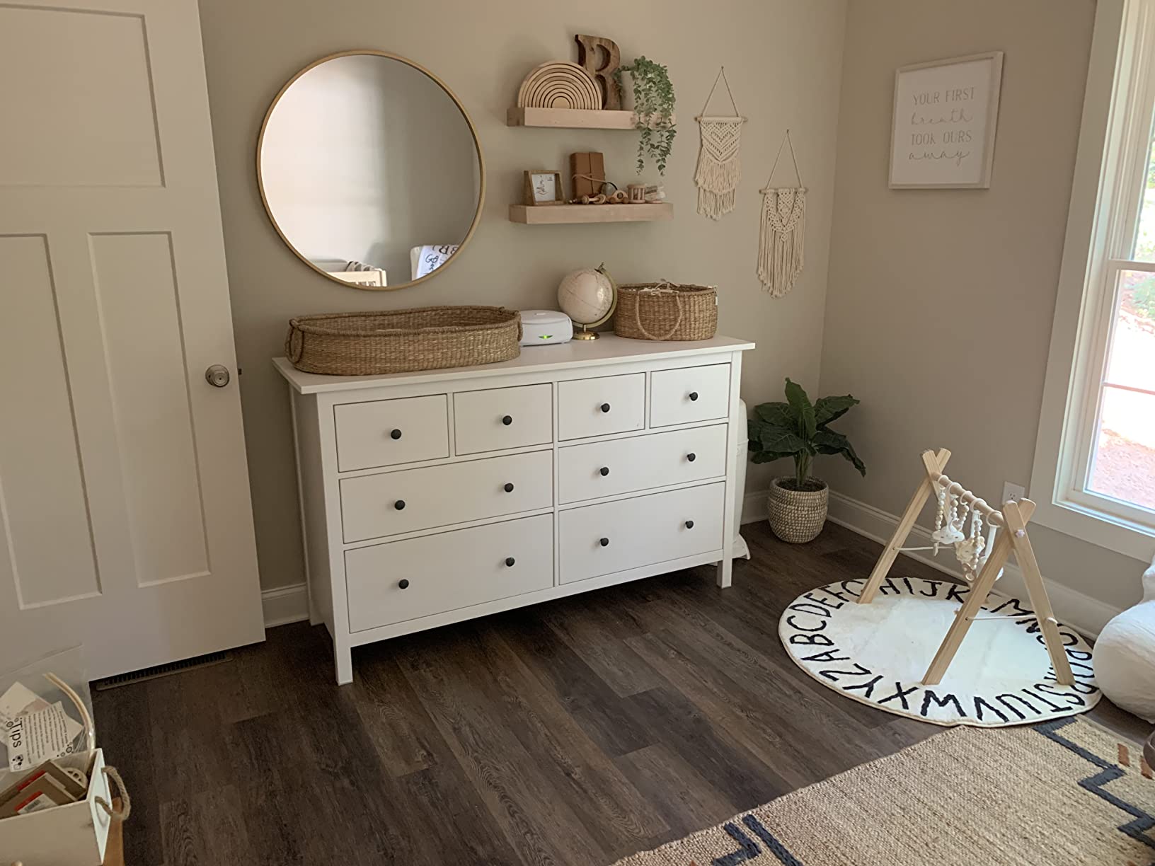 BEBE BASK Premium Baby Changing Basket - Artisan-Crafted Seagrass With Extra High Sides - Changing Basket for Baby Dresser - All Accessories Included - Complete Set for Nursery (Natural) customer photo 1