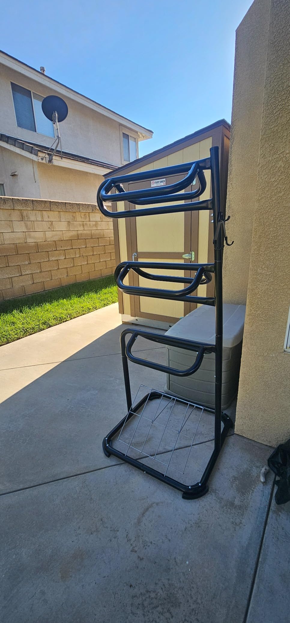Seny Heavy Duty 3 Tier Rotatable Saddle Rack Stand H68.5 x W30 x D30 customer photo 2
