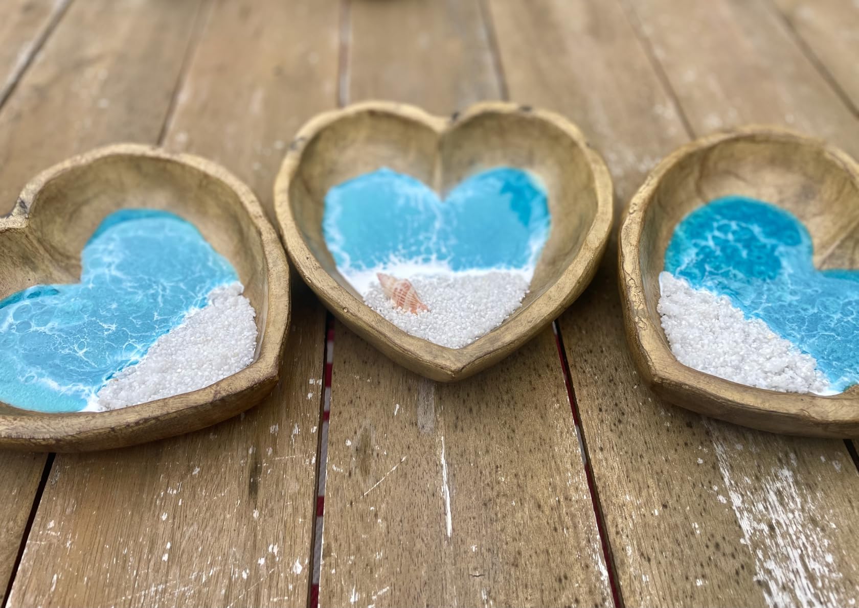MEYSPRING Turquoise Blue Mica Powder - 50g - Epoxy Resin Color Pigment - Teal Mica Powder for Resin Ocean Art, River Tables, Woodworking - Cosmetic Grade customer photo 2