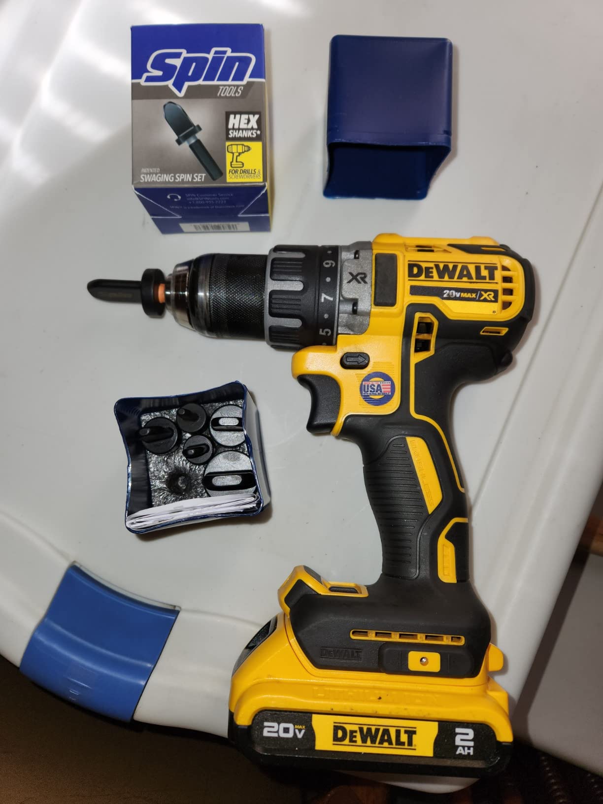 SPIN S6000 6-Piece Drill Bit Swaging Tool Set 1/4, 3/8, 1/2, 5/8, 3/4, 7/8-Inch customer photo 1