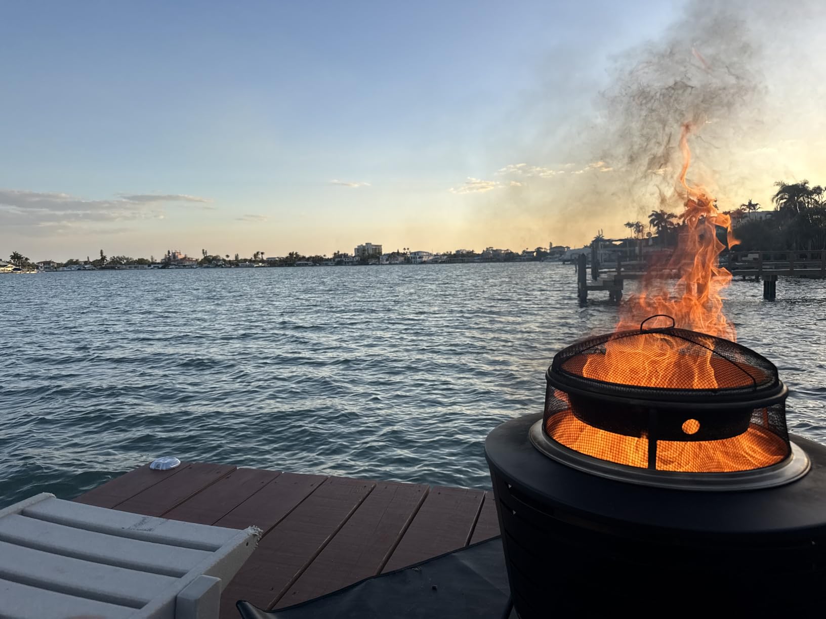 TIKI Patio Smokeless Outdoor Fire Pit, 25-Inch Wood-Burning customer photo 1