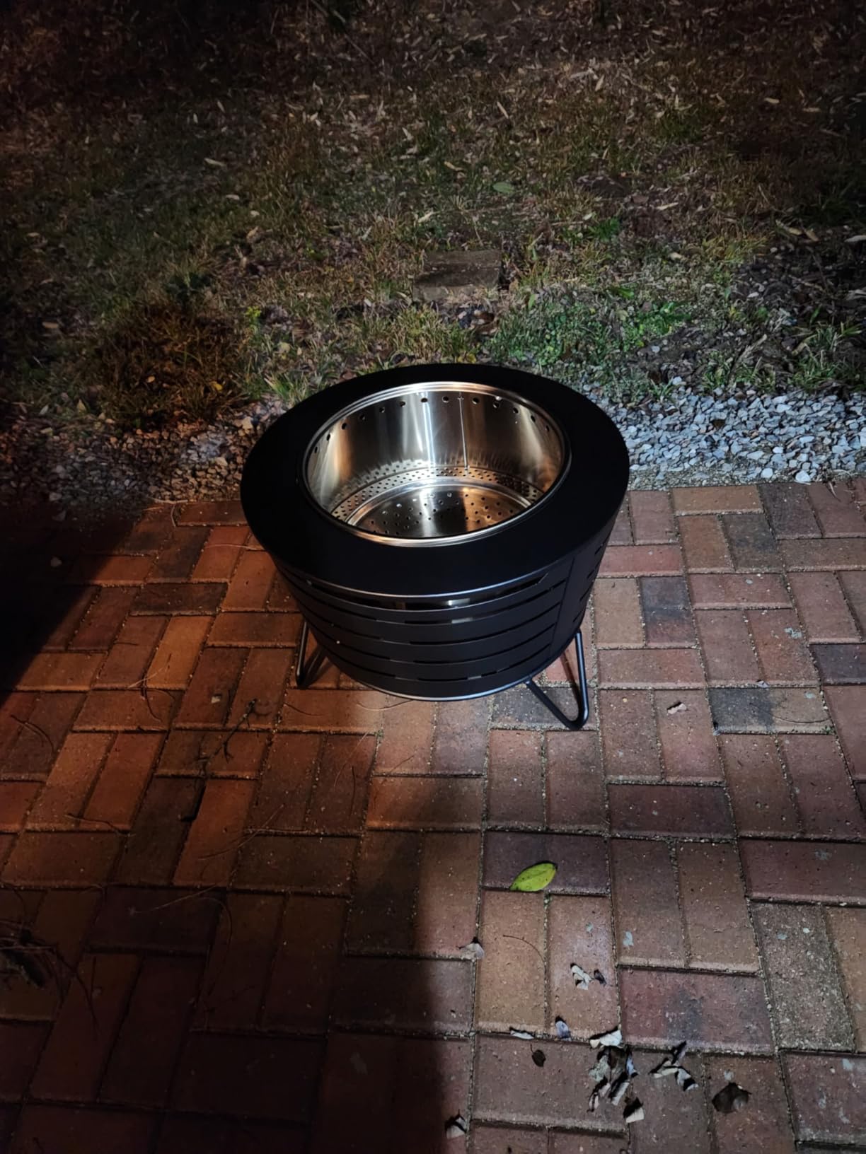TIKI Patio Smokeless Outdoor Fire Pit, 25-Inch Wood-Burning customer photo 2
