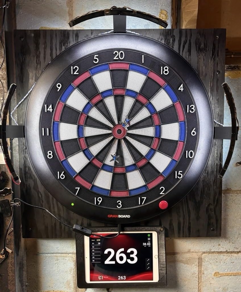 GRAN BOARD 3s LED Bluetooth Dartboard (Blue) with Special Bracket customer photo 2