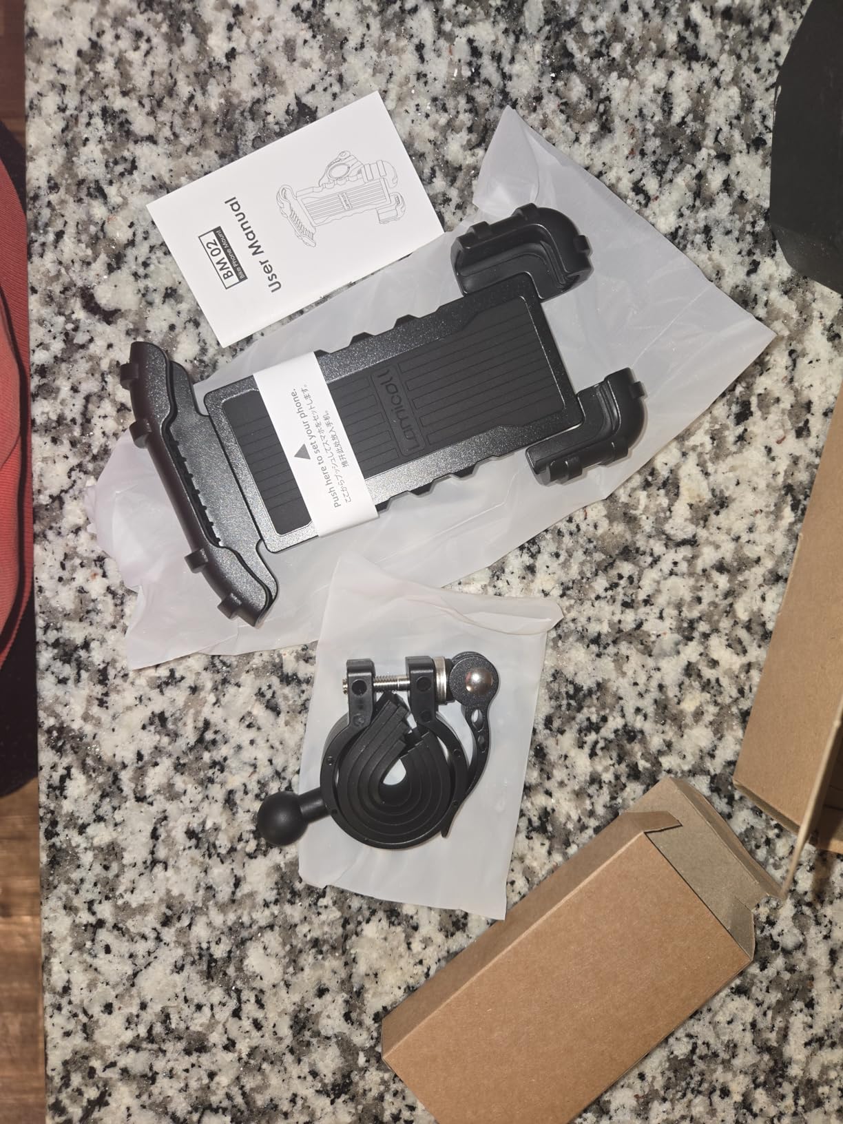 Lamicall Bike Phone Holder, Motorcycle Mount - Handlebar Cell Phone Clamp, E-Bike Scooter Phone Clip for iPhone 17 Air Pro Max, 16 15 Plus, S20, 4.7 to 6.8