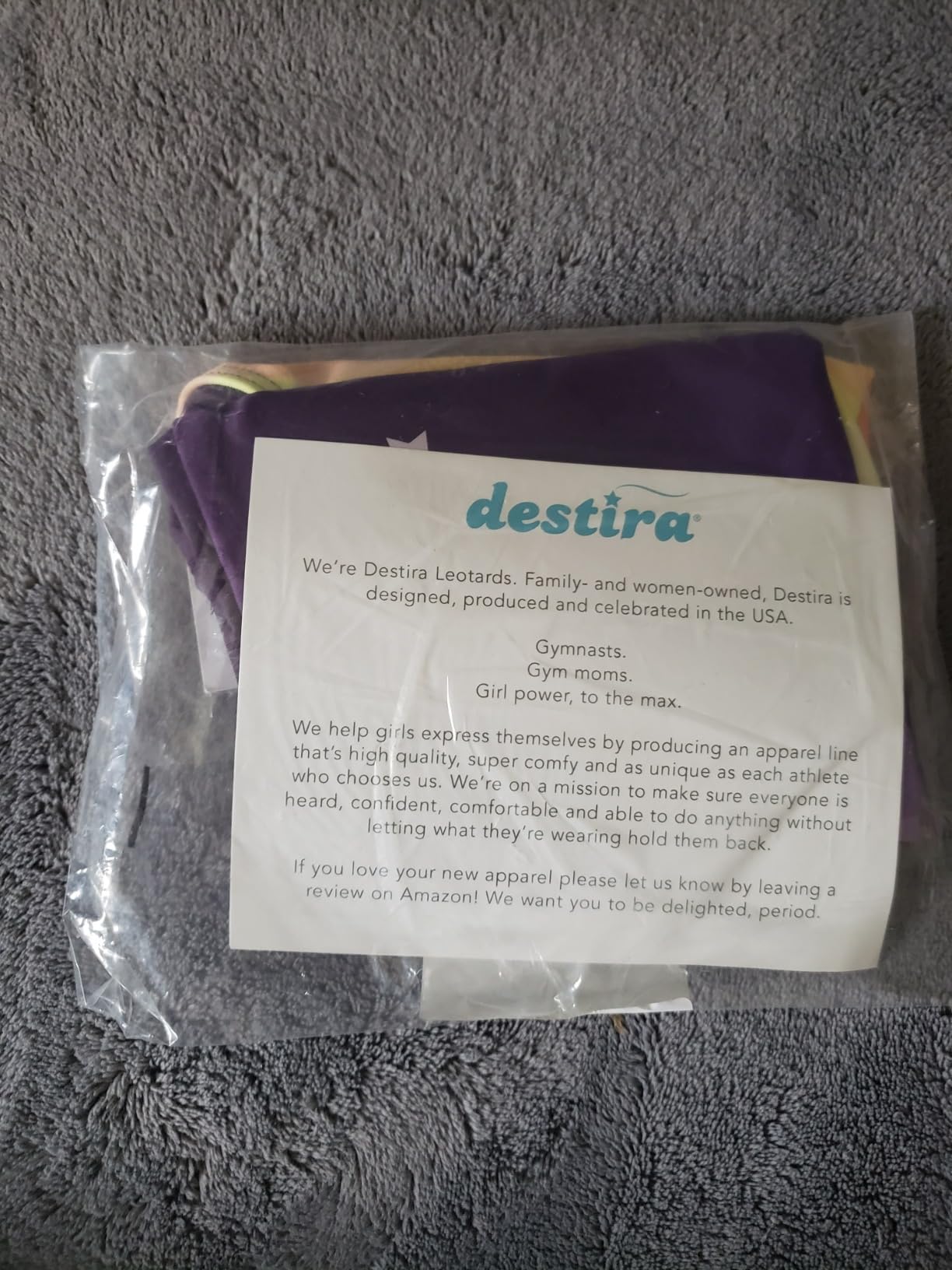 Destira Girls Premium Closed Back Gymnastics Leotards - Snug Performance Fit (Size Up for Comfort), Girls/Child Sizes customer photo 2