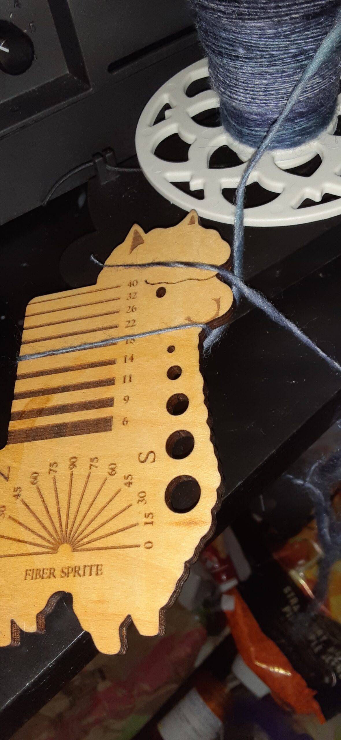 Alpaca Shaped Spinner's Multitool - Spinning Control Card with Twist Angle and Diz customer photo 1
