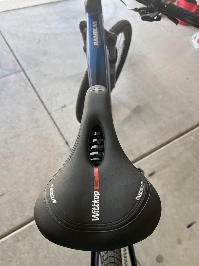 Wittkop Bike Seat I Bicycle Seat for Men and Women, Waterproof Bike Saddle with Innovative 5-Zone-Concept I Exercise Bike Seat for BMX, MTB & Road customer photo 2