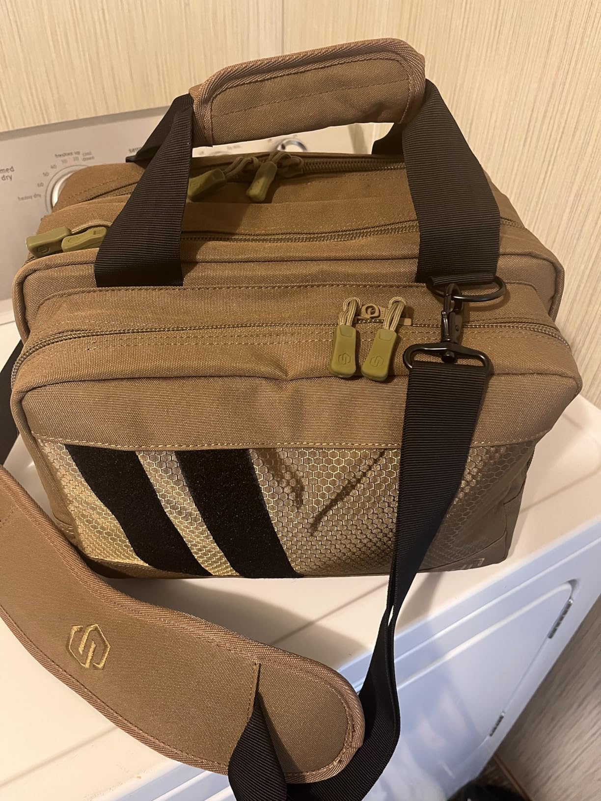 Savior Equipment Specialist Series Tactical Double Scoped Handgun Firearm Case Pistol Bag For Outdoor Hunting Shooting Range, Lockable Compartment, Additional Magazine Storage Slots customer photo 1