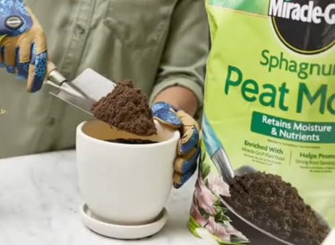 Miracle-Gro Sphagnum Peat Moss - Enriched with Plant Food, Add to Potting Mix and Native Soil, 8 qt. (2-Pack) customer photo 1