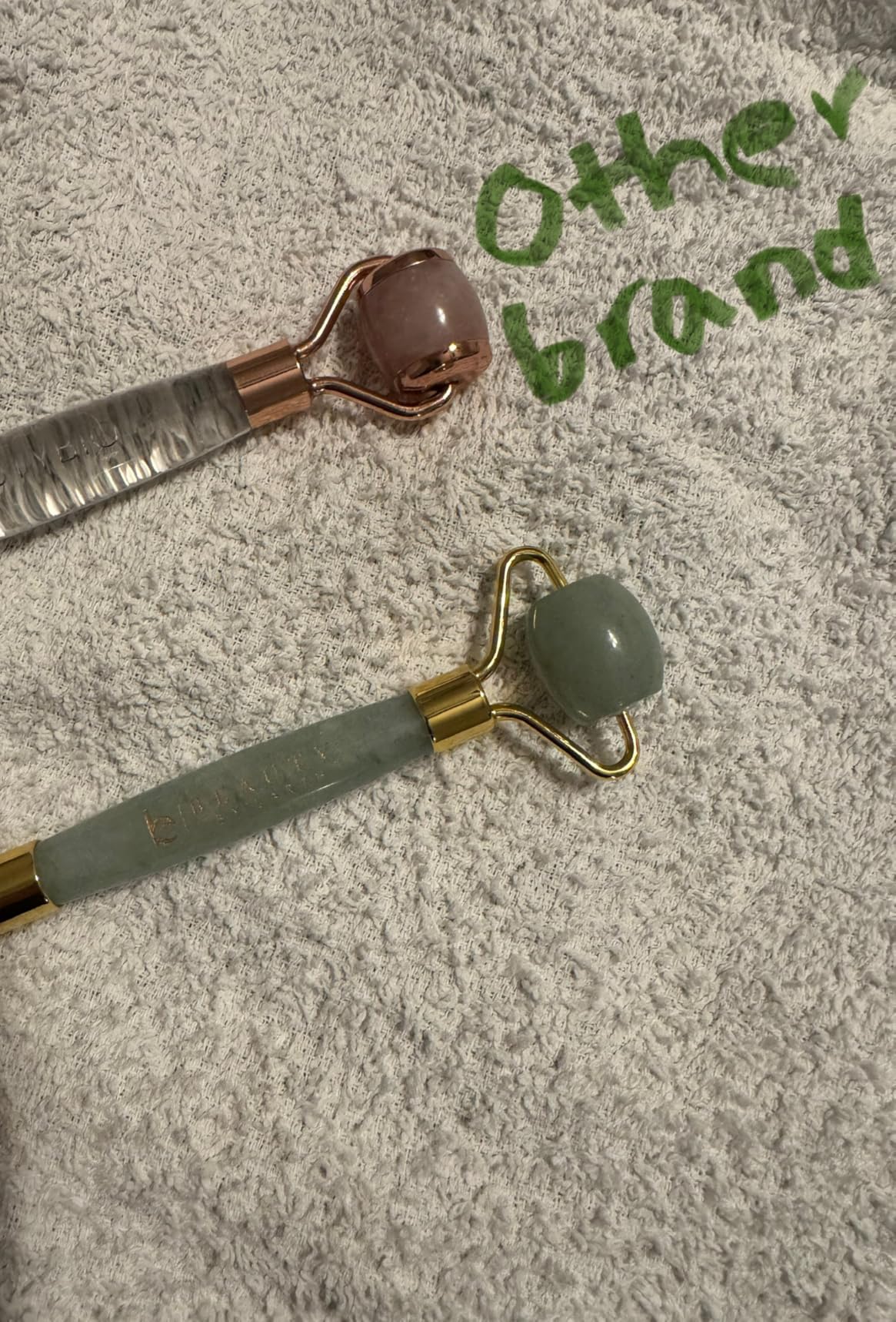 Rose Quartz Face Roller - Relaxation Gifts for Women, Skin Care Tools for Fine Lines and Wrinkles, Teenage Girl Gifts, Beauty Gift Ideas, Face Massager Tools, Facial Tool, Self Care Gift for Women customer photo 1