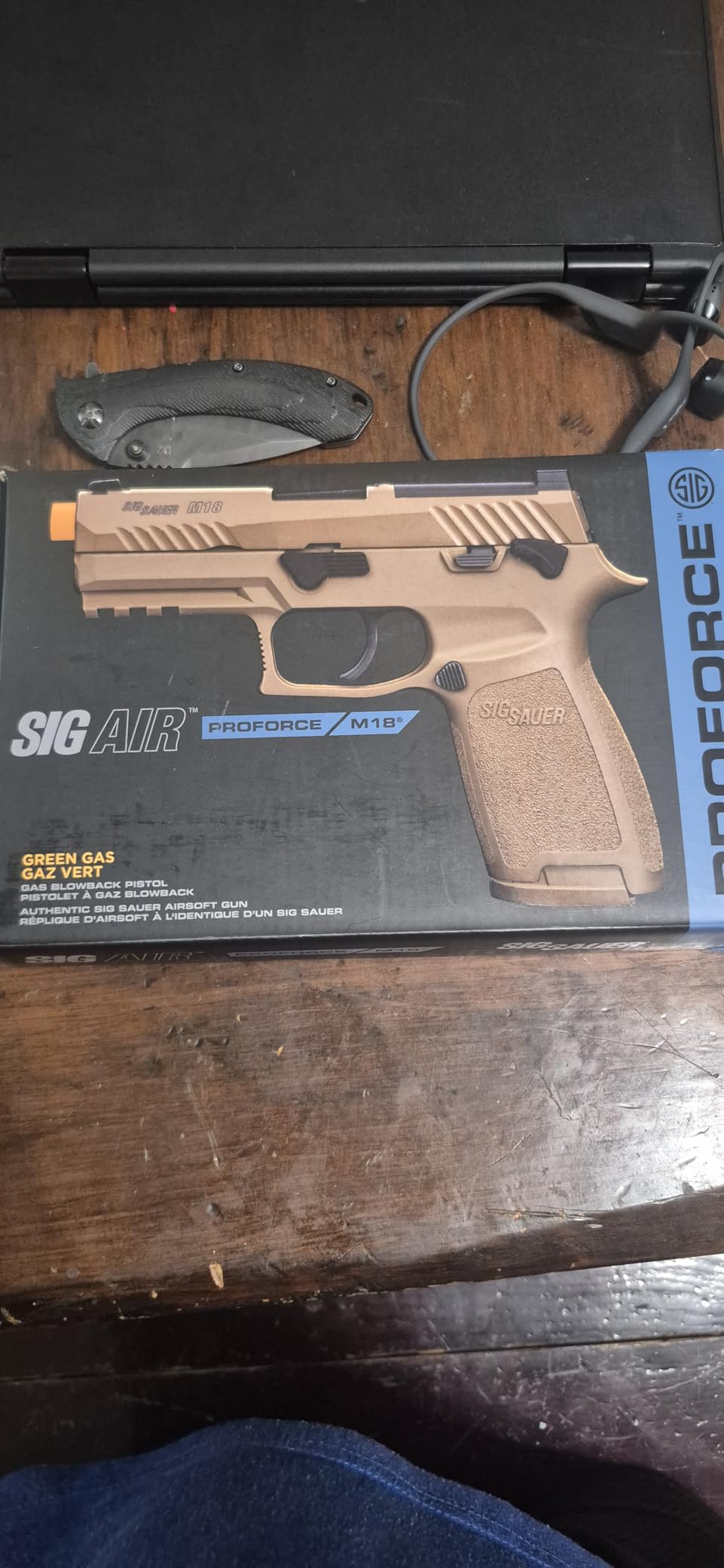 Sig Sauer ProForce 6mm BB Caliber 21rd Green Gas Powered Optic-Ready M18 Green Gas Blowback Airsoft Pistol customer photo 1
