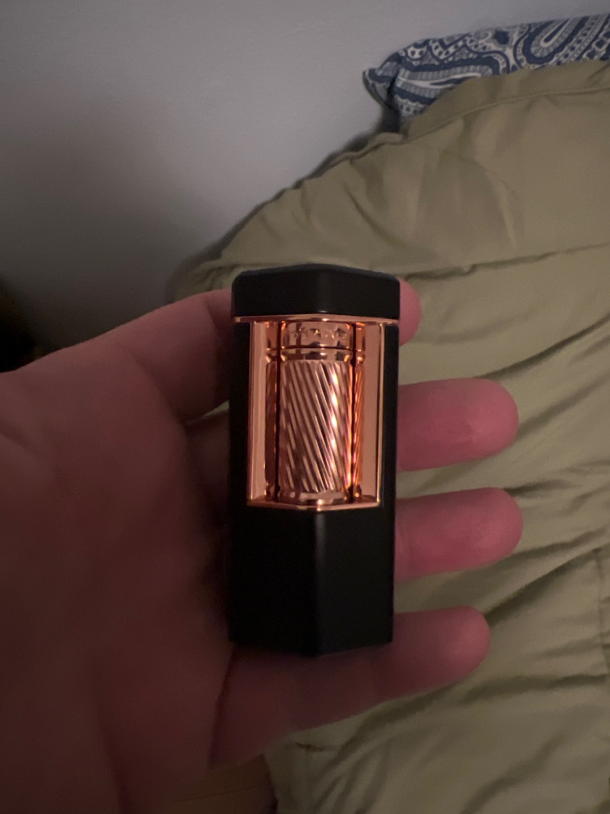 Xikar Meridian Triple Soft Flame Cigar Lighter, Black & Gold customer photo 2
