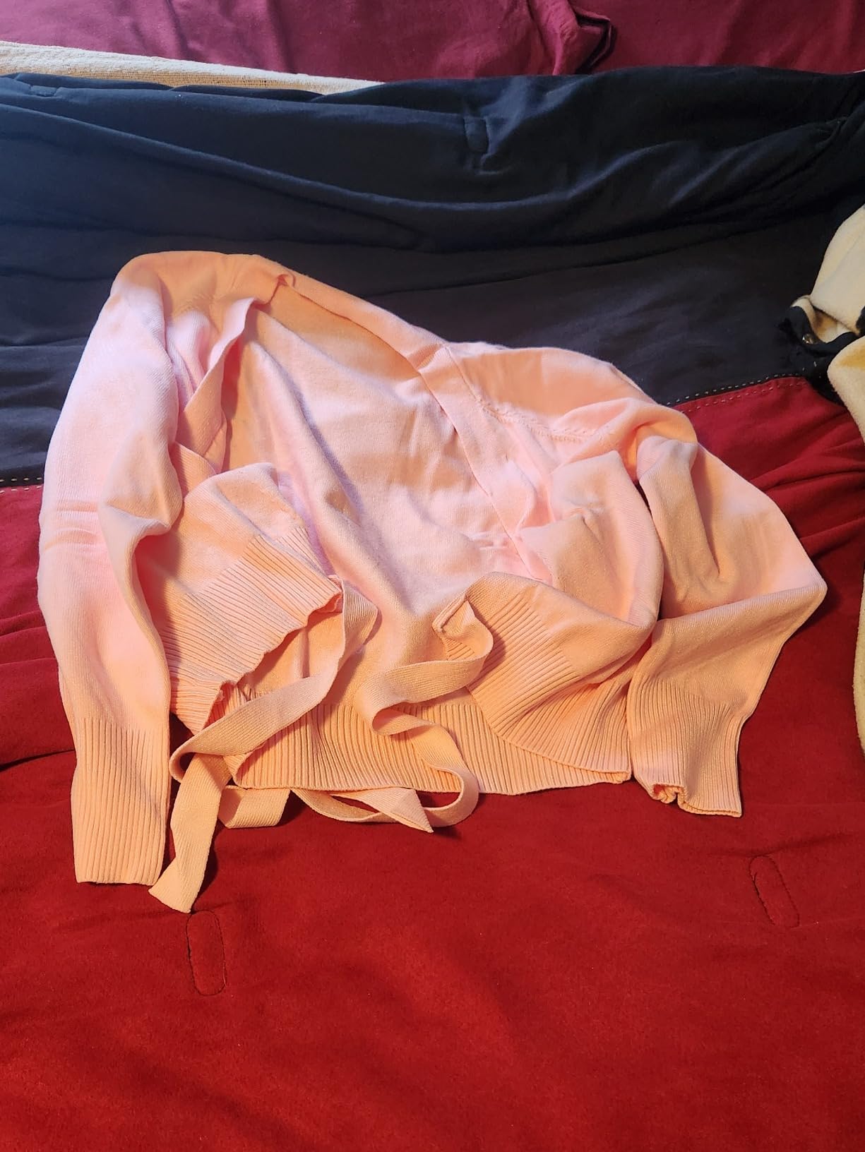 Women Wrap Dance Sweater Pink Soft Ballet Warm Up Jacket for Leotards customer photo 1