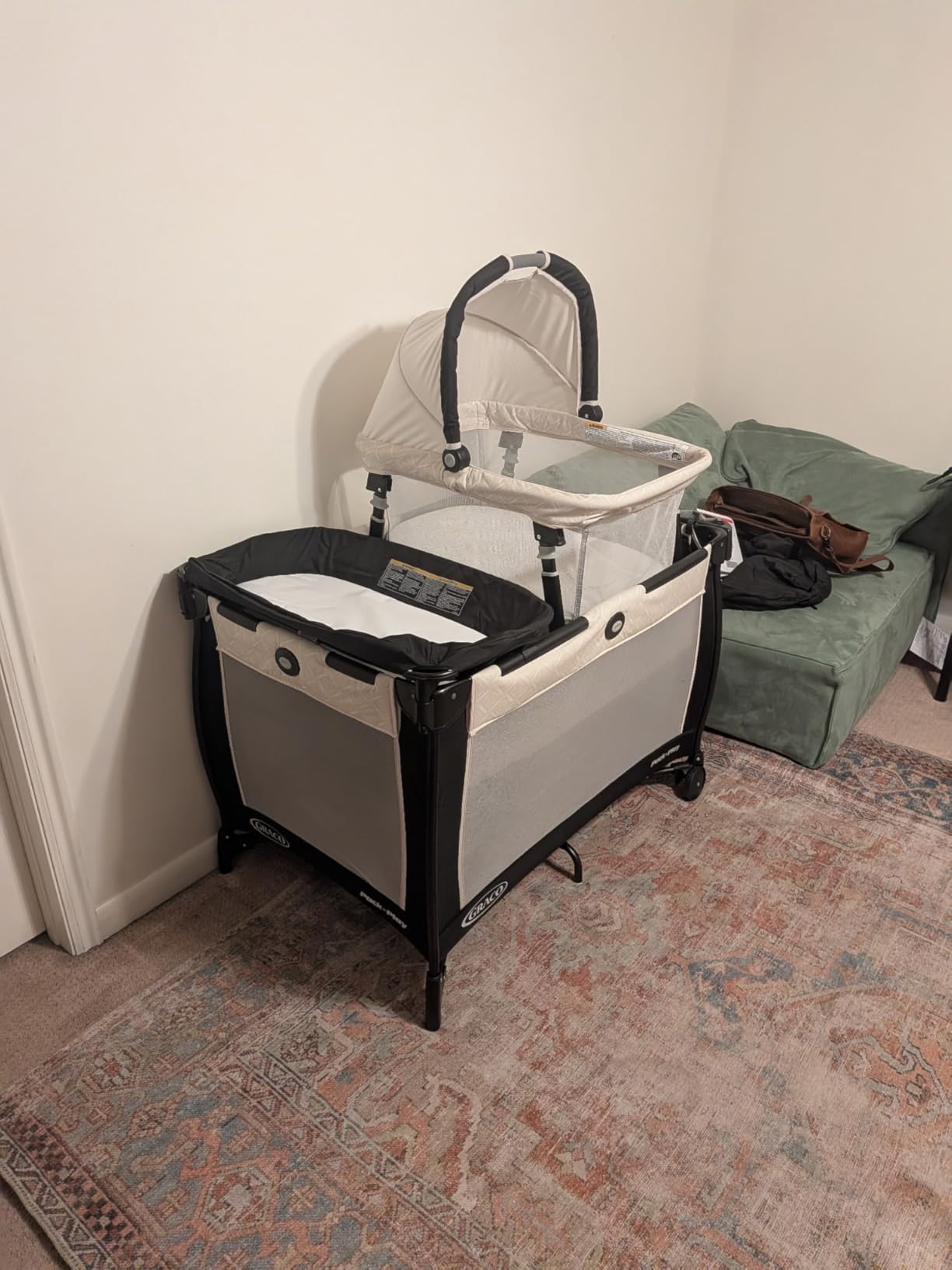 Graco Pack n Play Dome LX Playard with Baby Bassinet, Portable Crib, Redmond Convertible customer photo 2