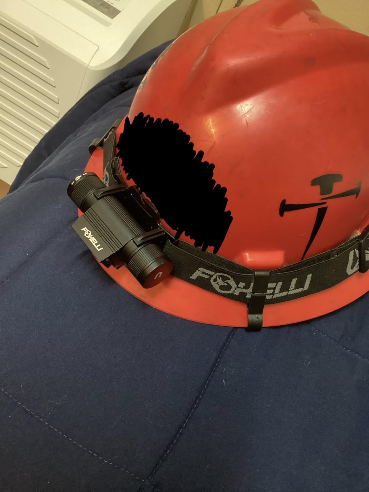 Foxelli Ultra Bright Rechargeable Headlamp - 18650 Battery, IPX7 Waterproof, 1200 Lumen LED Light for Work & Outdoors, with Battery & Hooks - Perfect for Hard Hat or Helmet customer photo 1