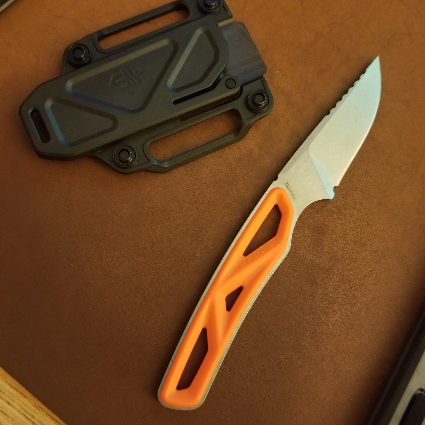 Gerber Gear EXO-MOD Caper Fixed Hunting Knife, Orange (31-003917) customer photo 2