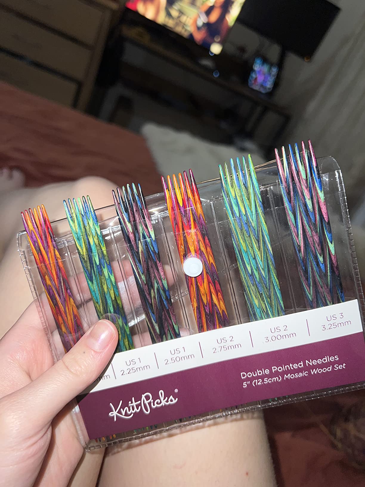 Knit Picks Double Pointed Wood Knitting Needle Set (Mosaic 6