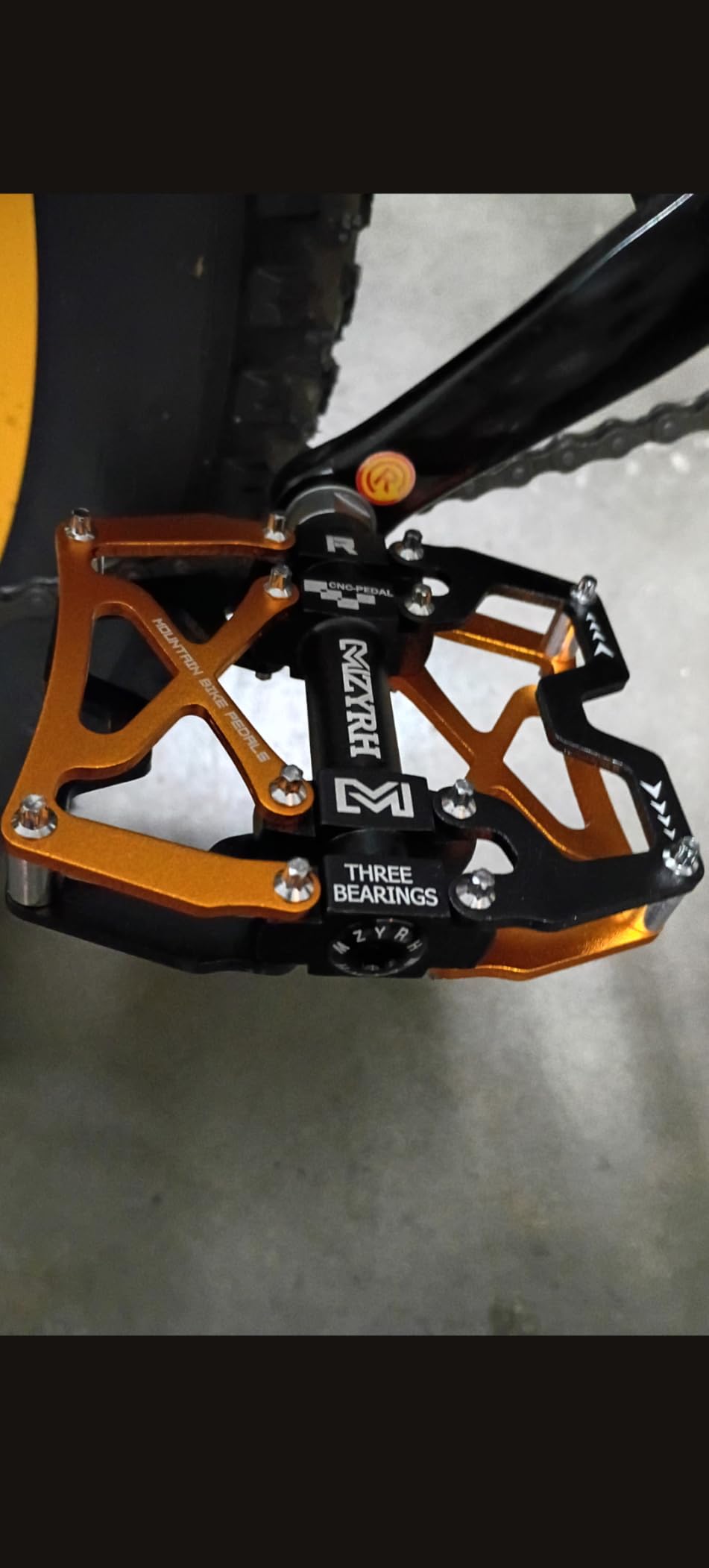 MZYRH Mountain Bike Pedals, Ultra Strong Colorful CNC Machined 9/16