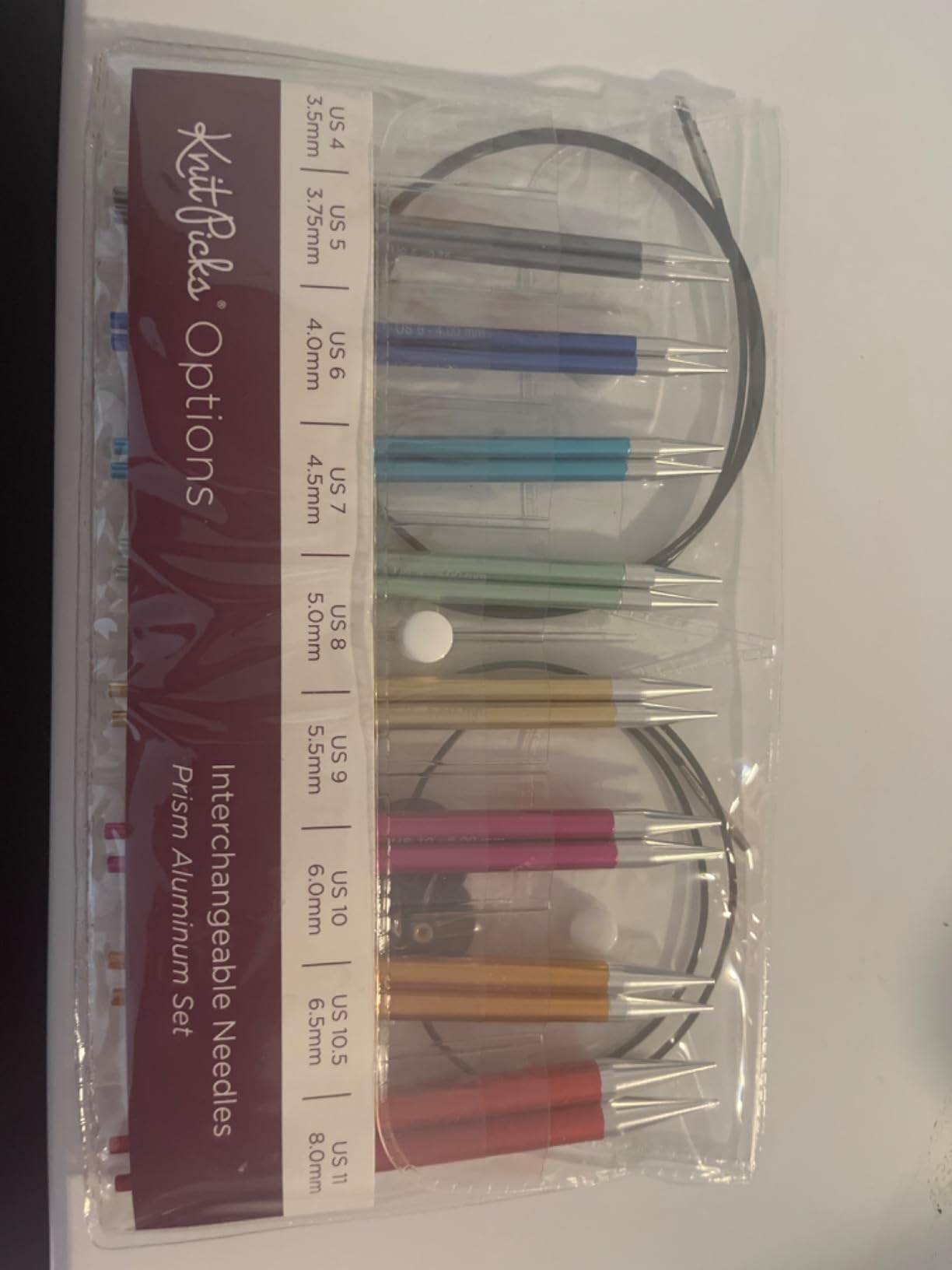 Knit Picks Options Aluminum Interchangeable Circular Knitting Needle Set (Prism) customer photo 1