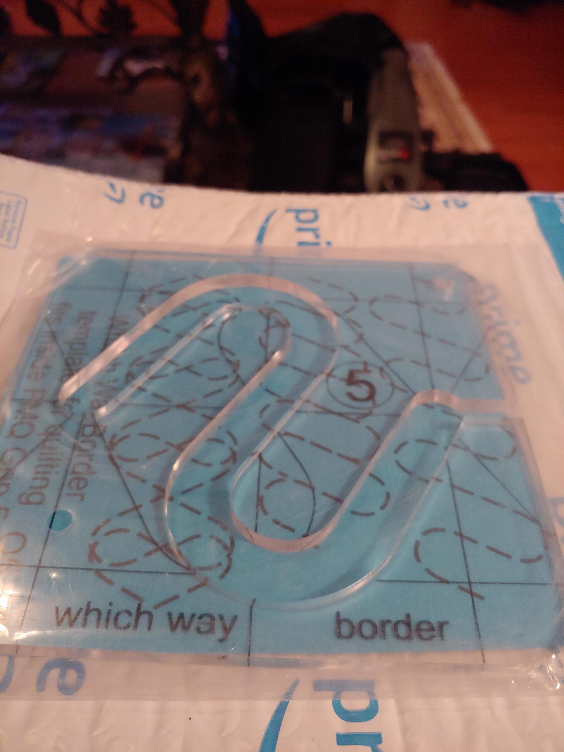 HONEYSEW Free Motion Quilting Template Series 5 with Quilting Frame for Domestic Sewing Machine Ruler (Swirl Template) customer photo 1